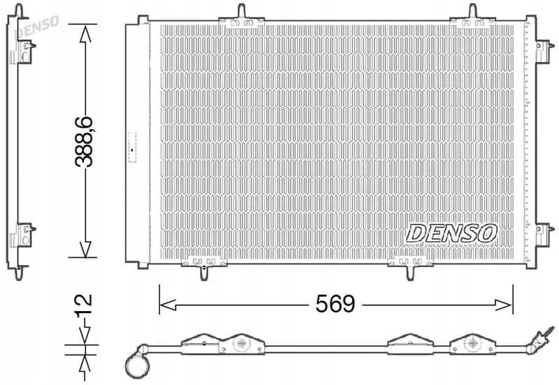 Condensador de aire acondicionado Denso DCN21030 usado 2