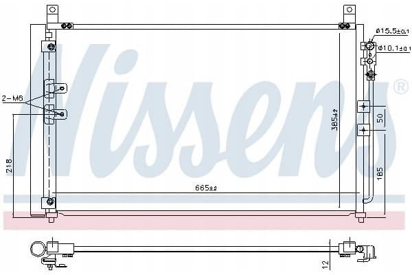 Nissens 941167 Condensador, aire acondicionado nuevo 5