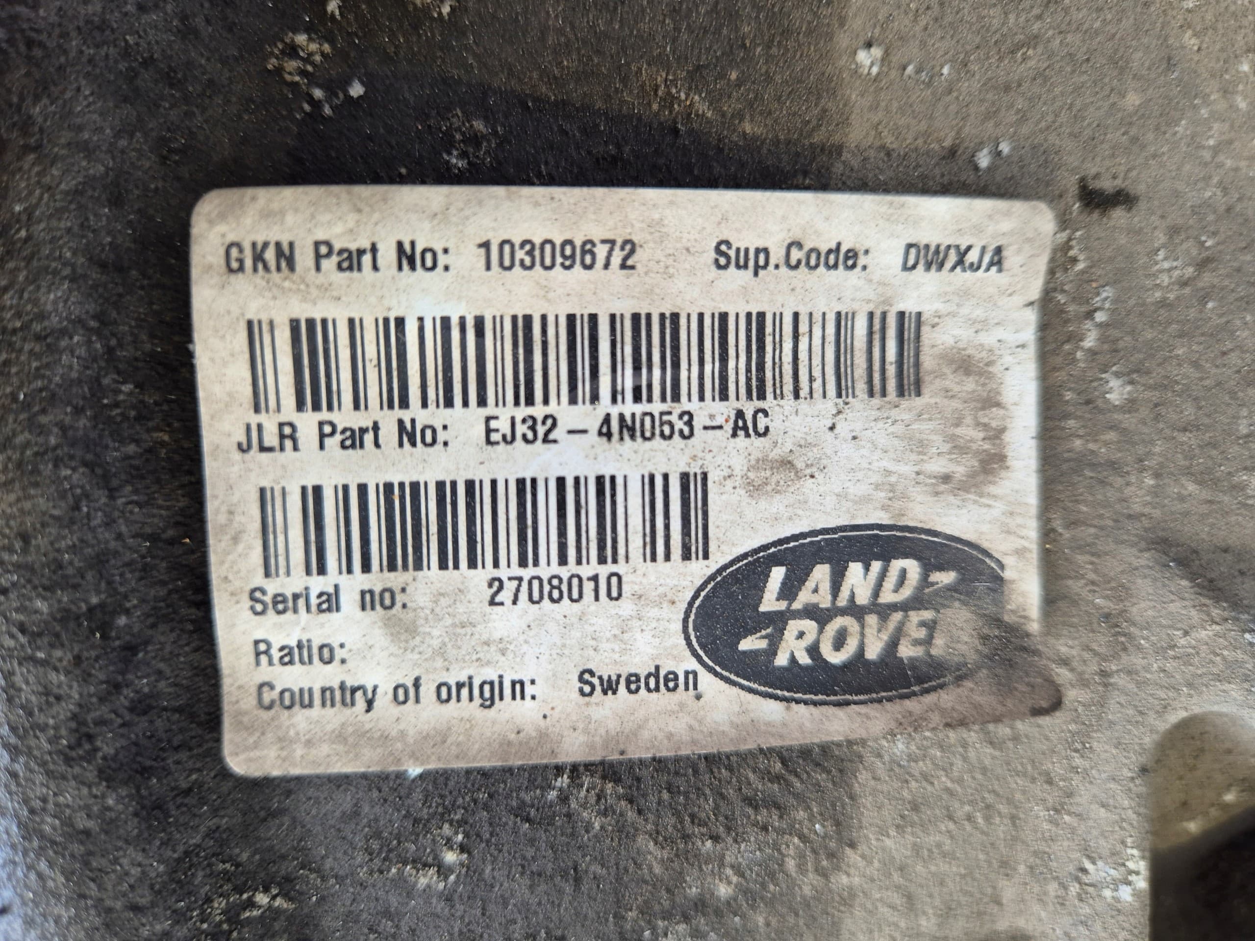 Diferencial trasero EJ32-4N053-AC Range Rover Evoque 2.2d usado 4