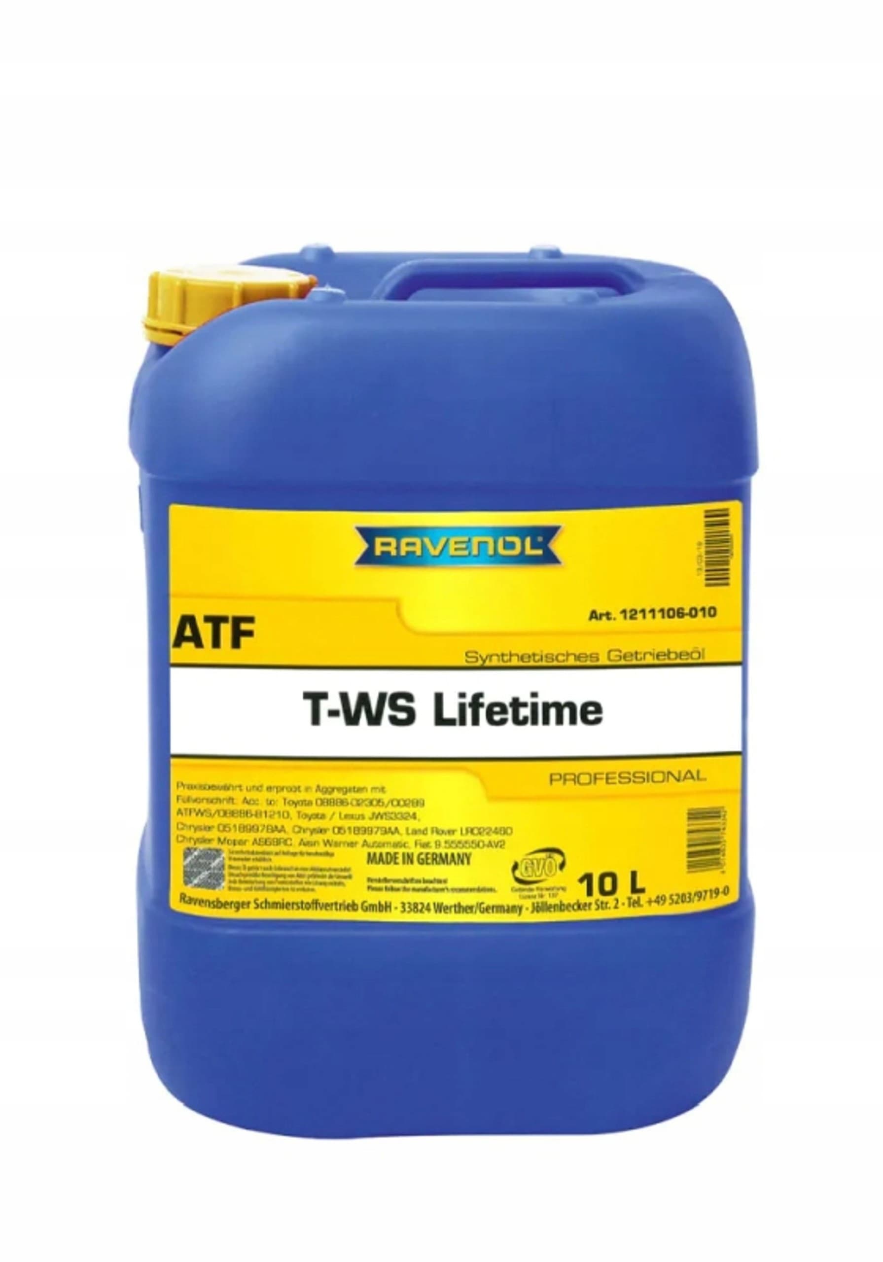 Aceite para Transmisión Automática Ravenol 1211106-010 nuevo
