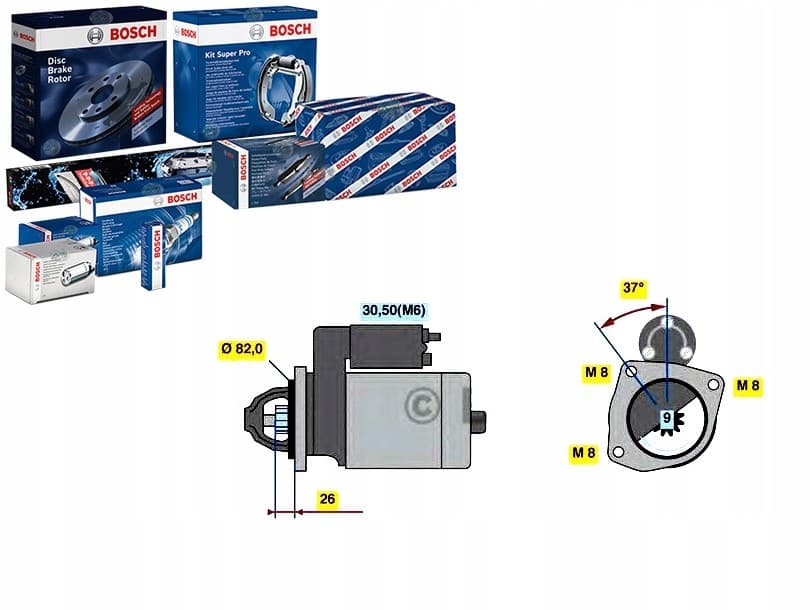 Motor de arranque Bosch 0 986 023 120 nuevo 2