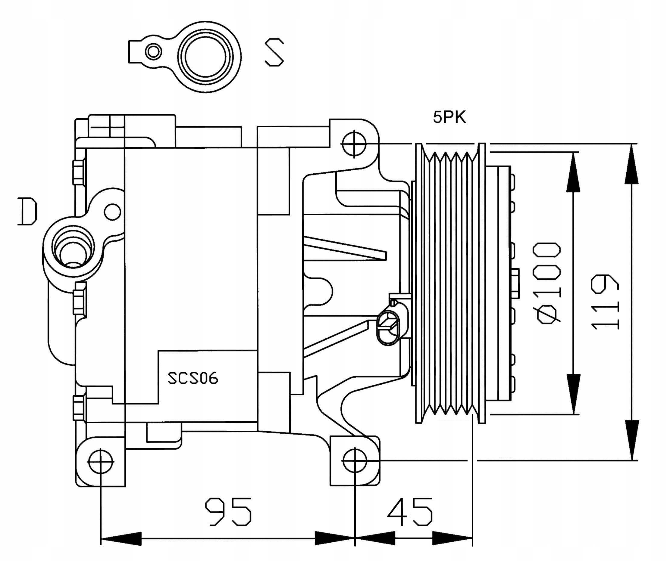 Compresor de Aire Acondicionado Nrf 32183 nuevo