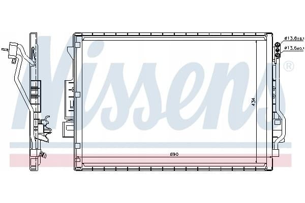 Nissens 940137 Condensador, aire acondicionado nuevo 2