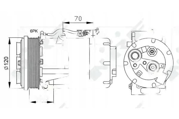 Compresor de aire acondicionado Nrf 32250 usado