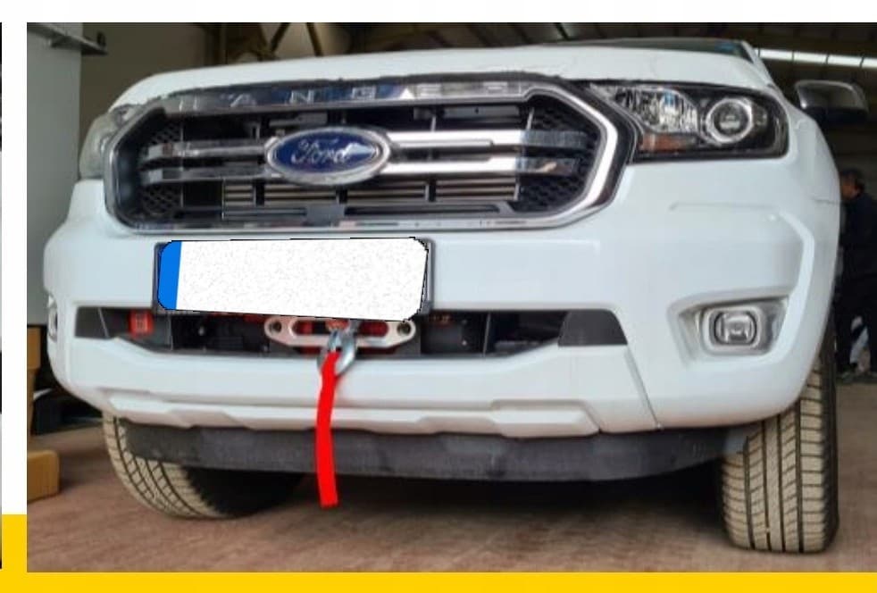Placa de montaje para cabrestante Ford Ranger 2012-2022 nuevo 3