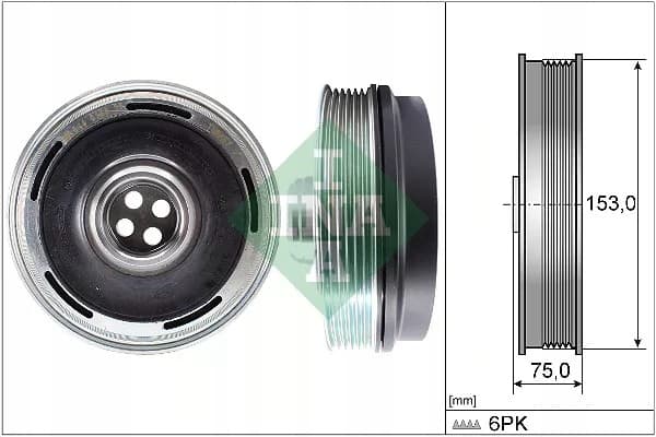 Schaeffler Ina 544 0169 10 Polea del cigüeñal nuevo 2