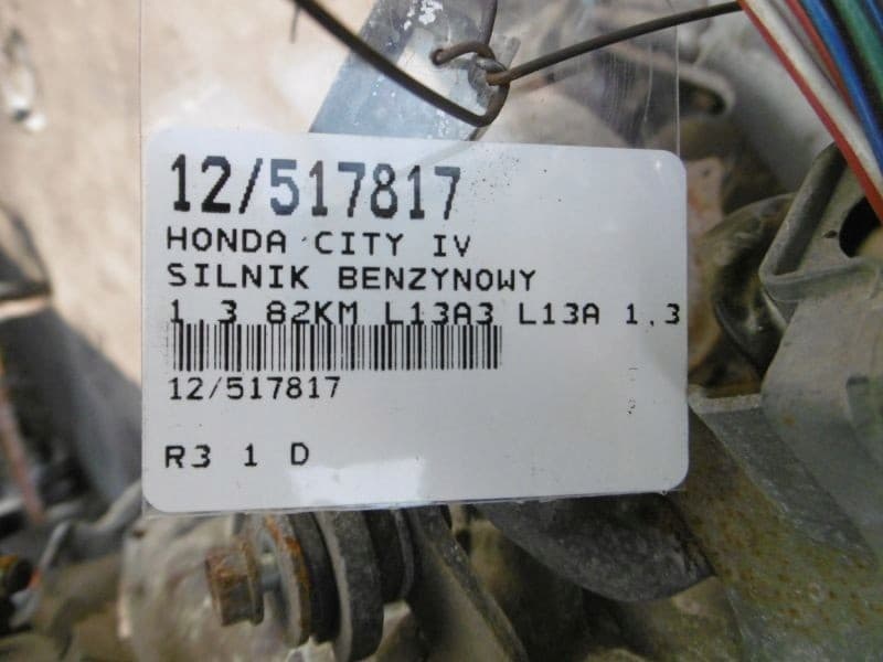 Motor de gasolina Honda City IV 1.3 16V 82CV L13A3 usado 7