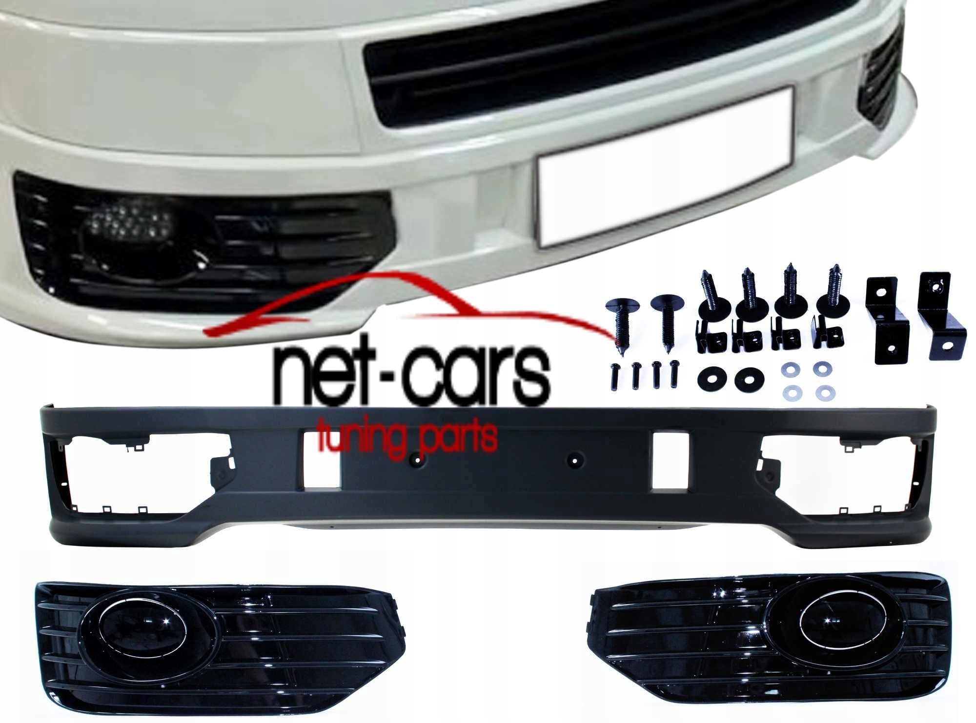 Spoiler delantero Net-Cars negro para VW T5 2009-2015 nuevo