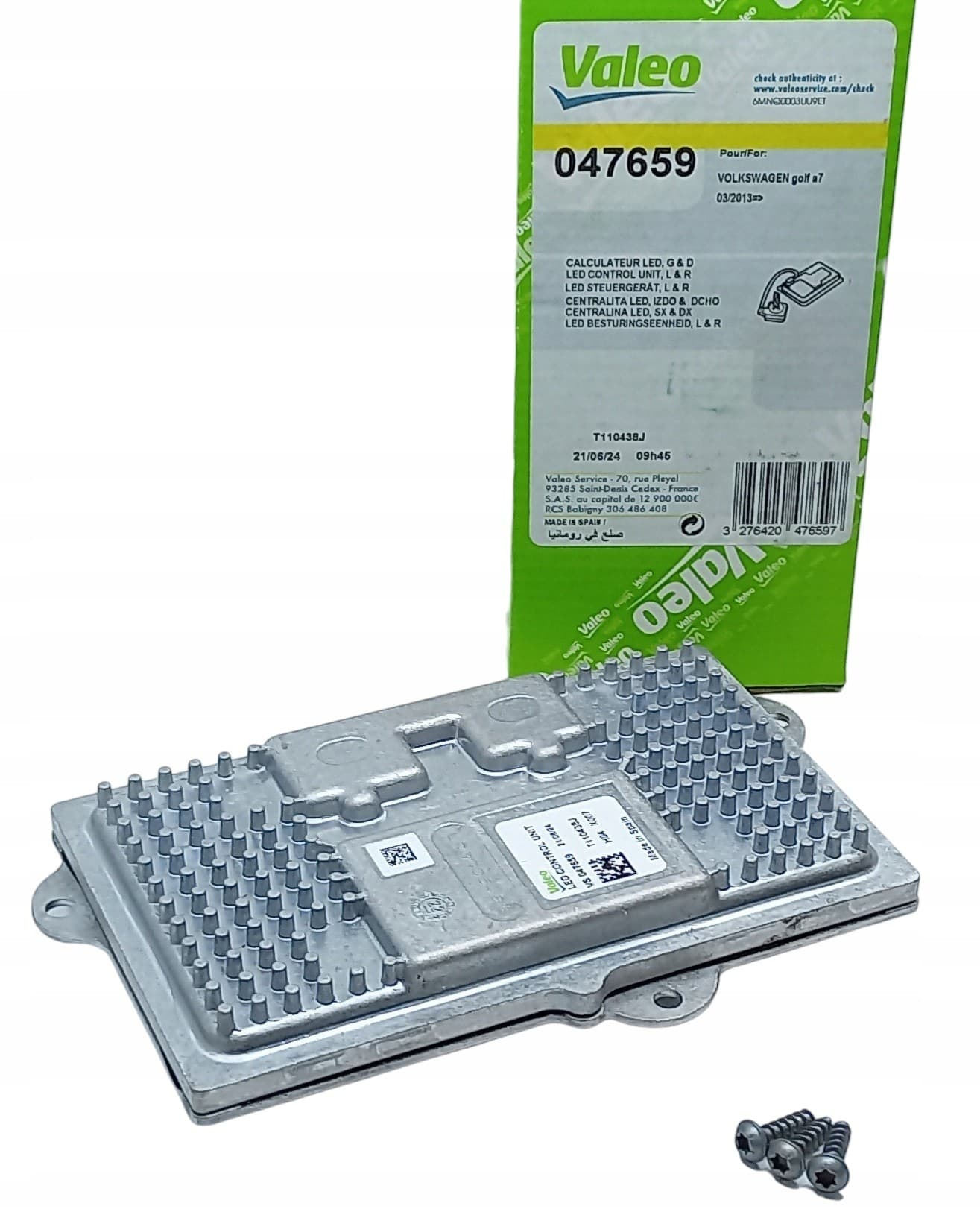 Controlador de Luz LED 047659 Valeo para VW Golf Vii nuevo