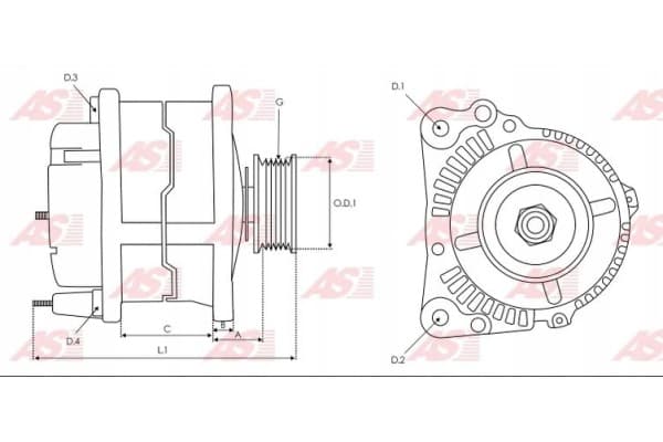 Alternador As-Pl A0186 nuevo 2
