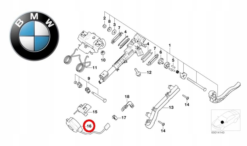 Sensor de ángulo de dirección BMW OE 32306793632 nuevo 4