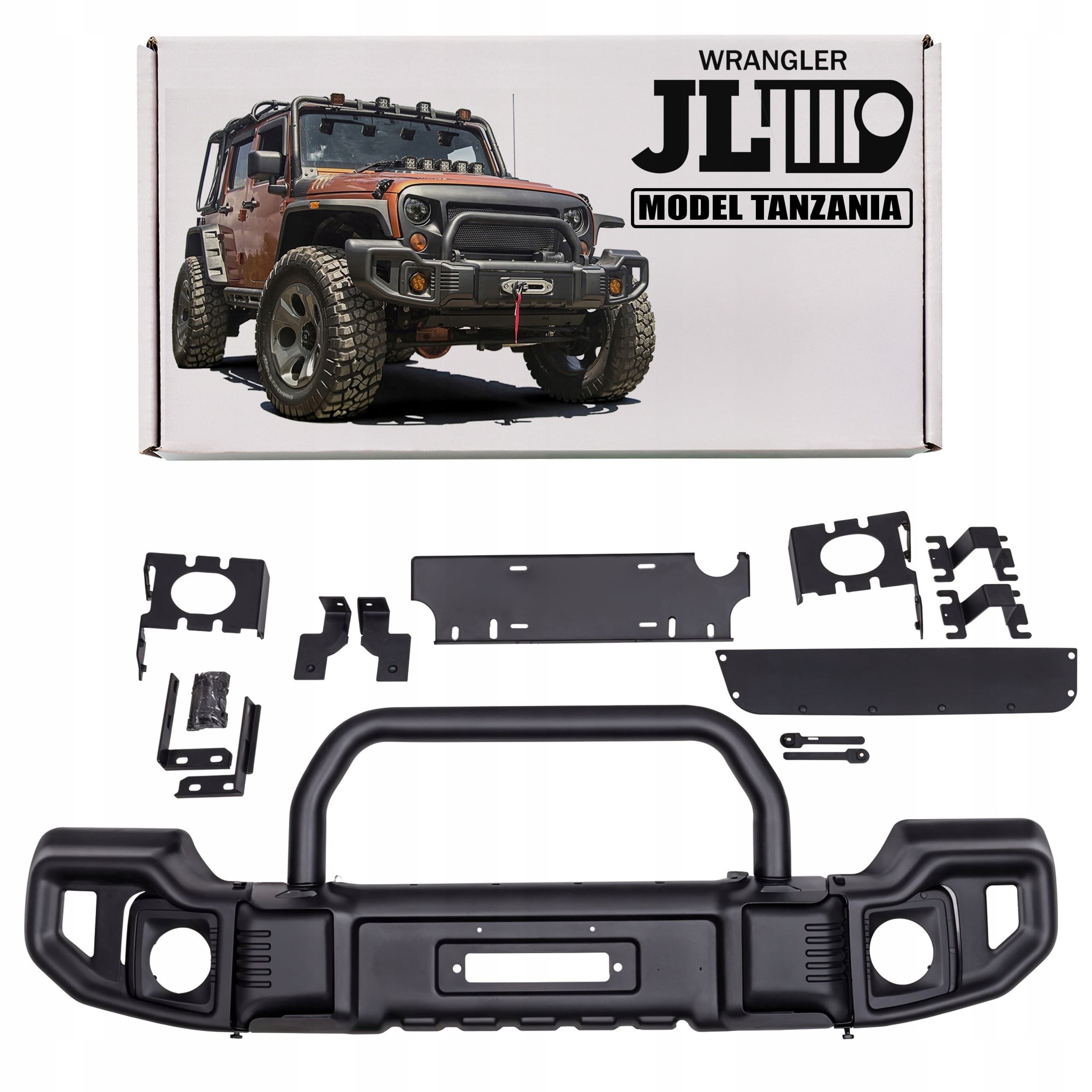 Parachoques delantero Tanzania para Jeep Wrangler JL 2018 nuevo