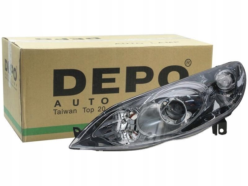 Faro delantero derecho Peugeot 407 03.04-07.05 Depo nuevo 10