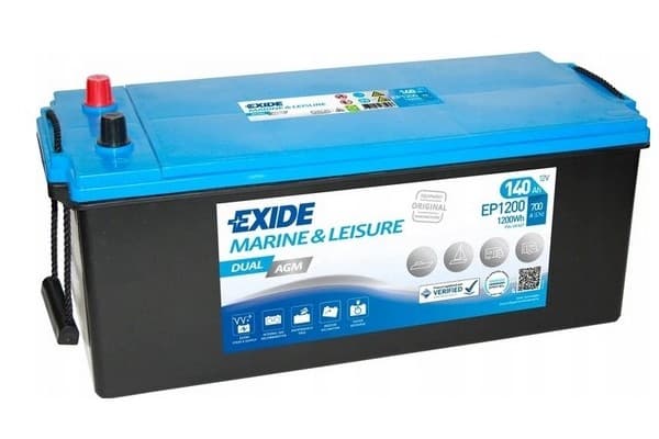 Batería Exide EP1200 usado