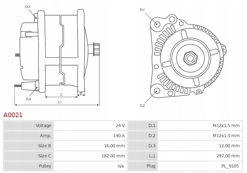 Alternador As-Pl A0021 nuevo 5