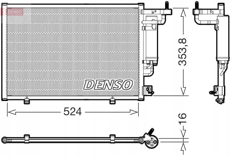 Condensador de aire acondicionado Denso DCN10059 nuevo 2