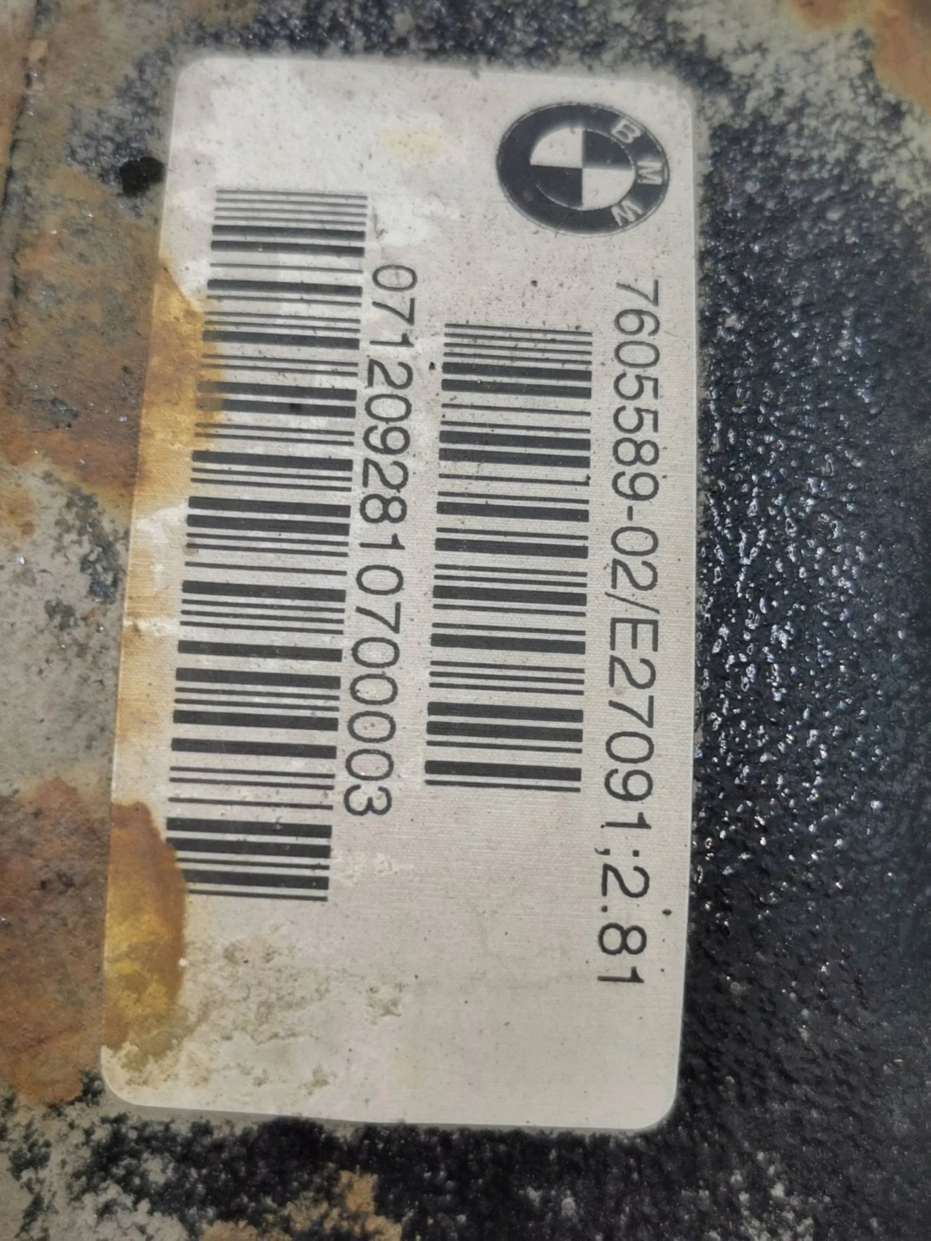 Diferencial trasero BMW Serie 3 F30 F35 F31 2012 7605589 usado 9