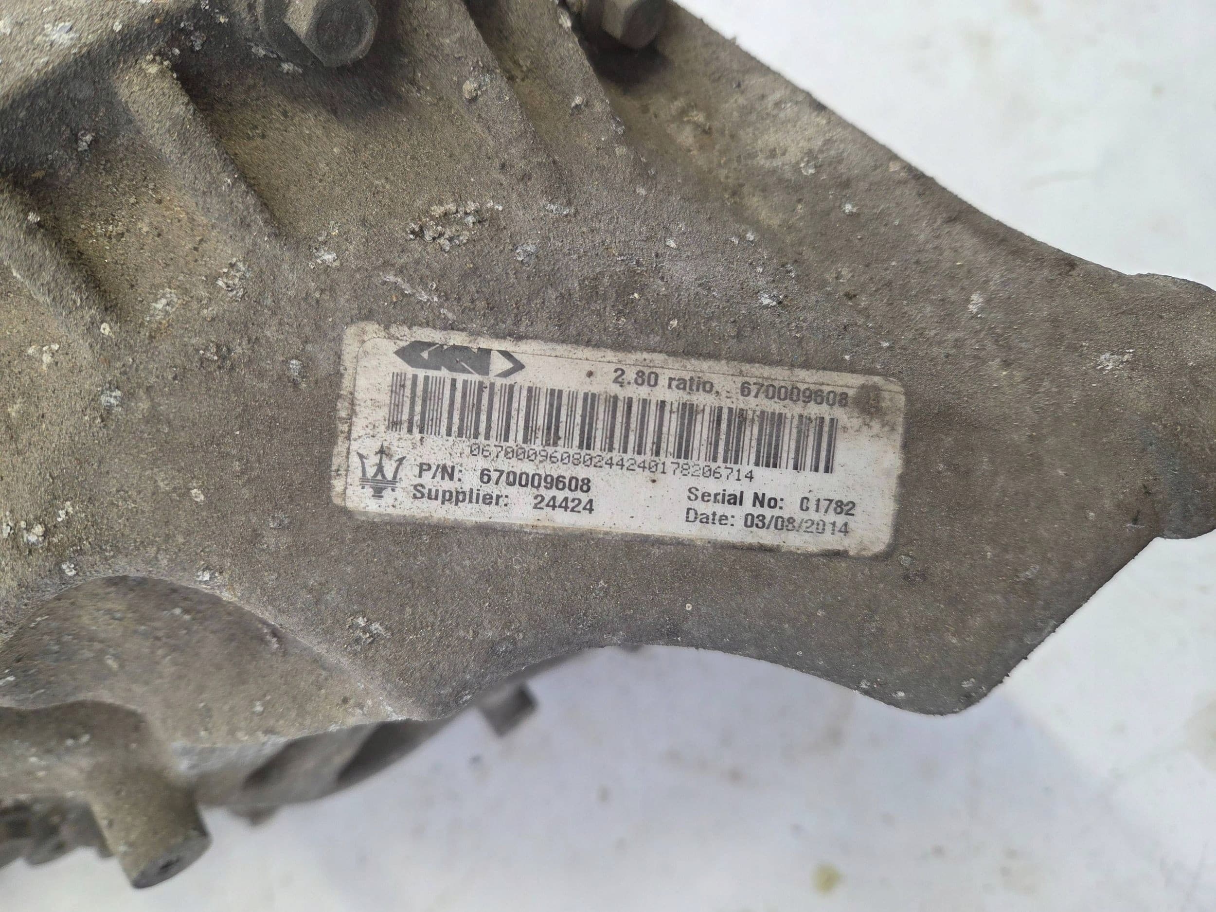 Puente Diferencial Trasero Maserati Ghibli 3.0D 670009608 usado 6