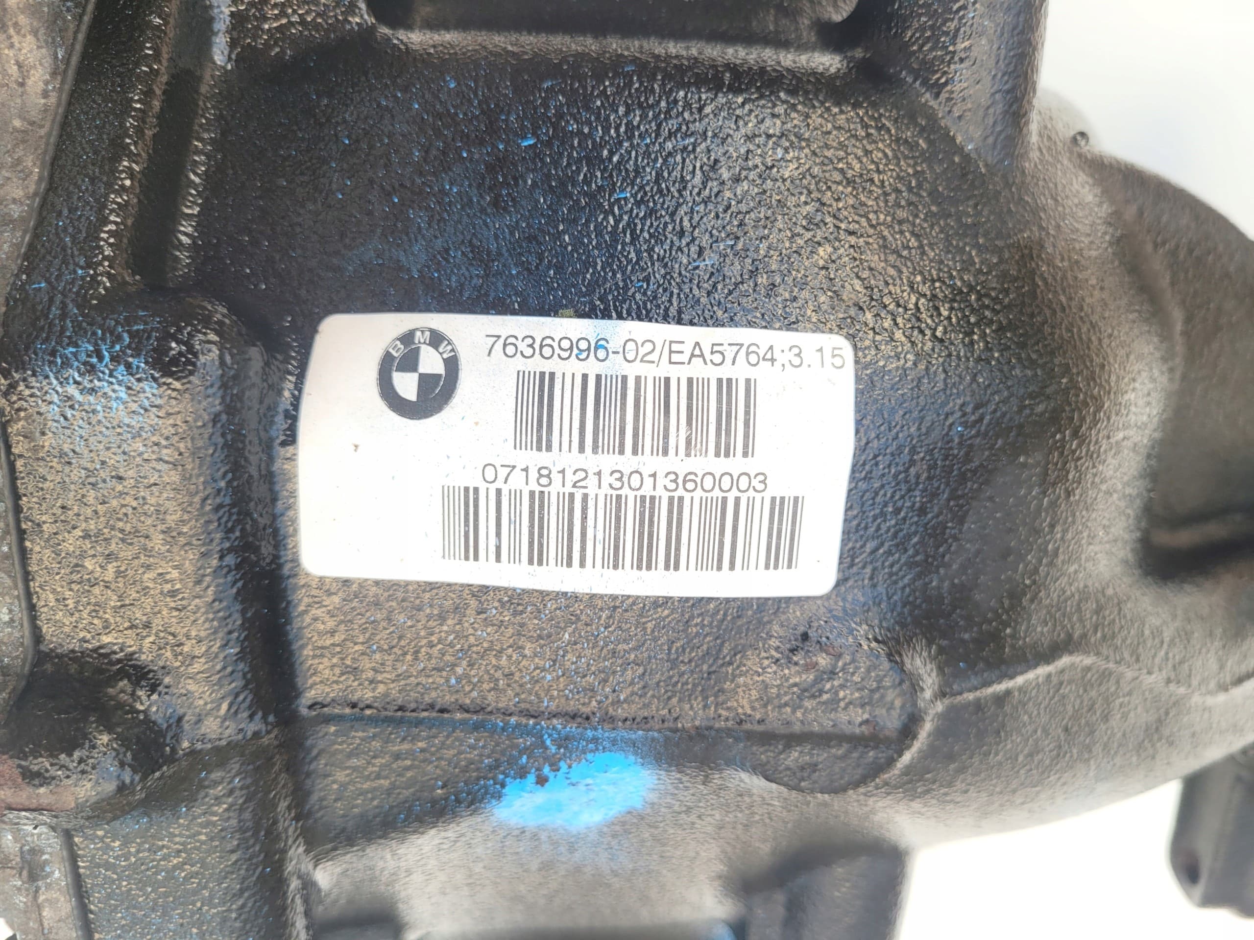 Puente trasero diferencial BMW F15 X5 X6 7636996 7636997 3.15 usado 2