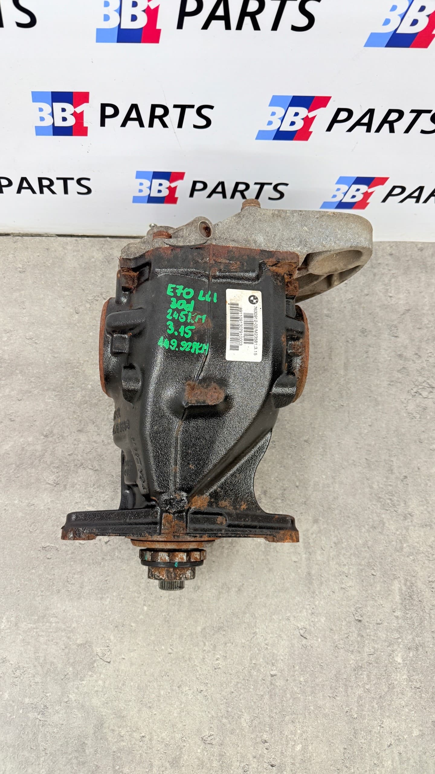 BMW E70 X5 Lci Lift Differential Rear 3.15 30D 35I 7630912 usado 2