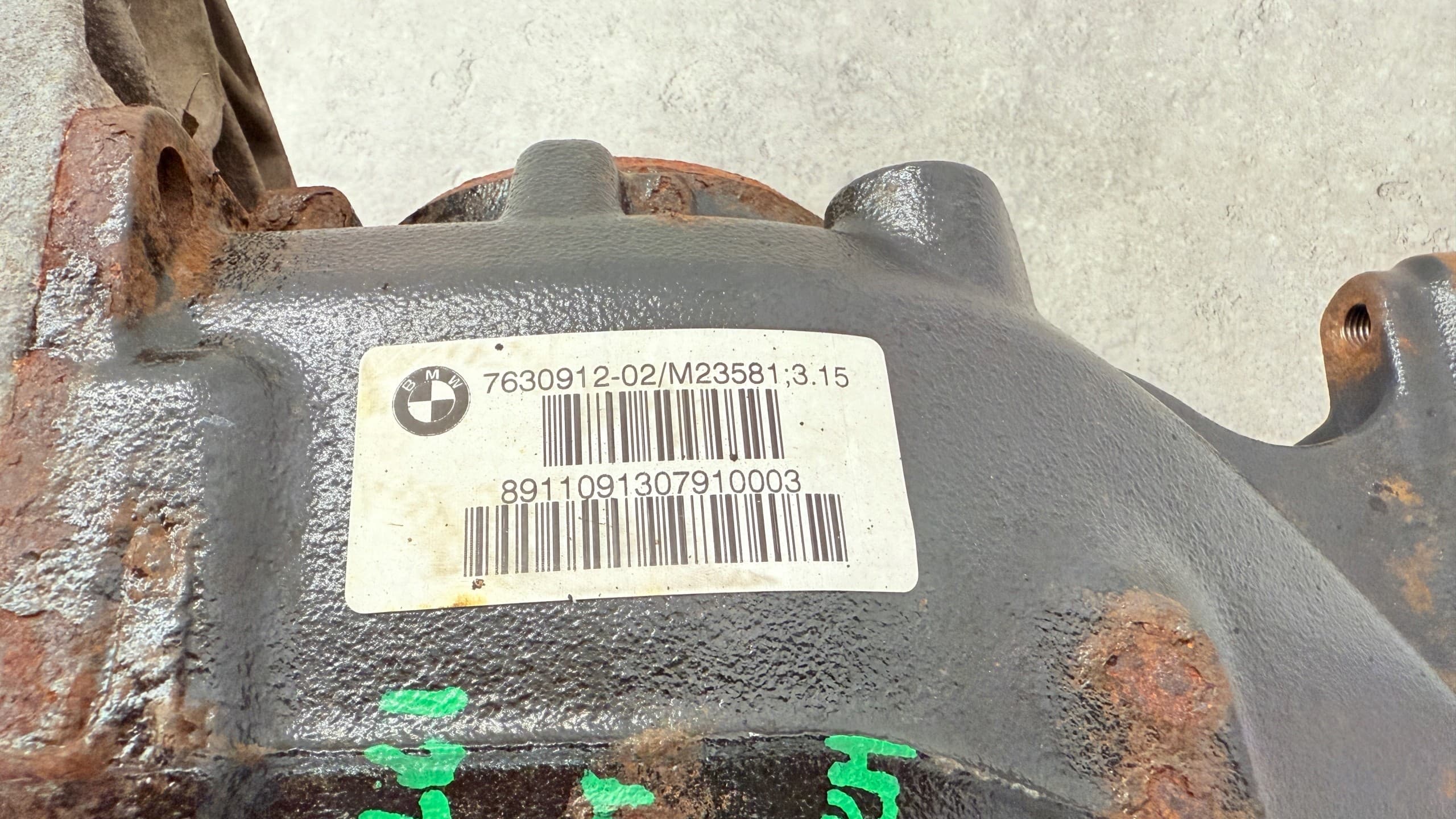 BMW E70 X5 Lci Lift Differential Rear 3.15 30D 35I 7630912 usado 7