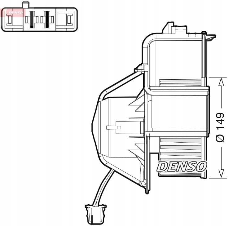 Ventilador interior Denso DEA05007 usado