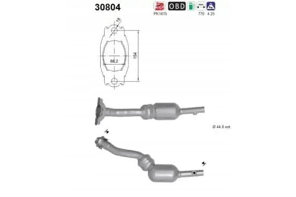 Catalizador Dacia AS 30804 nuevo
