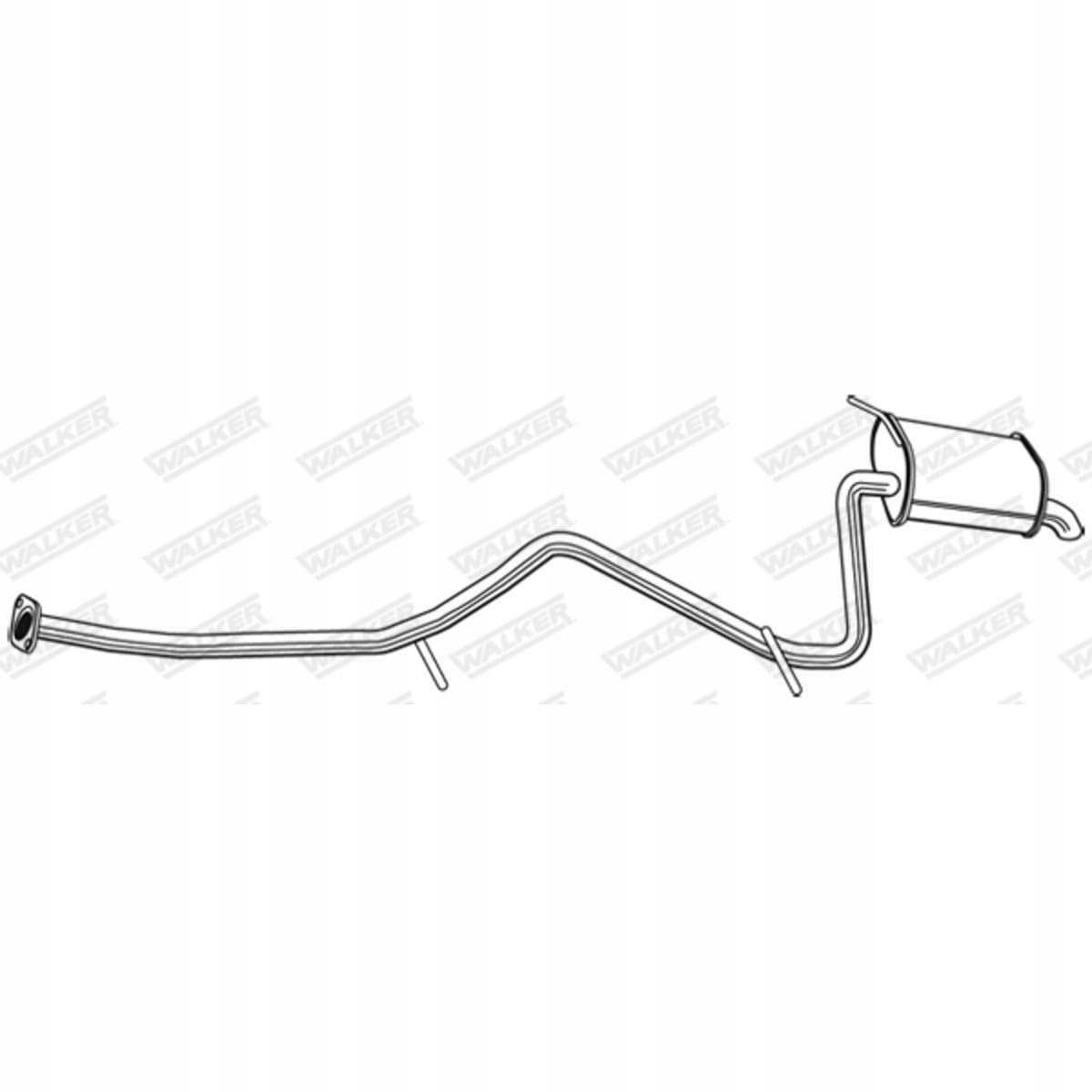 Silenciador trasero Walker 24143 para Toyota Avensis nuevo 2