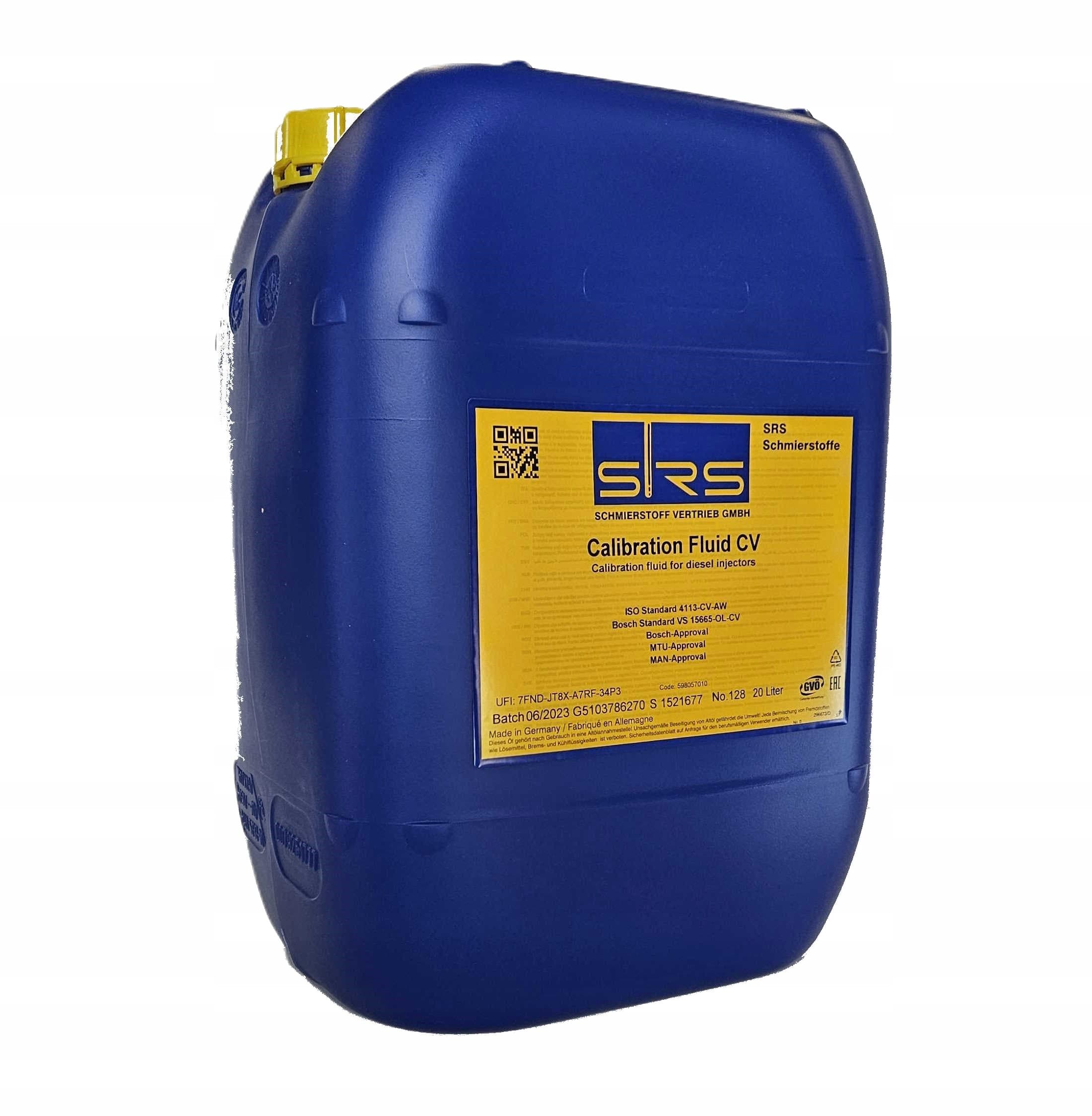 Fluido de Prueba para Calibración Srs, 20L nuevo 2