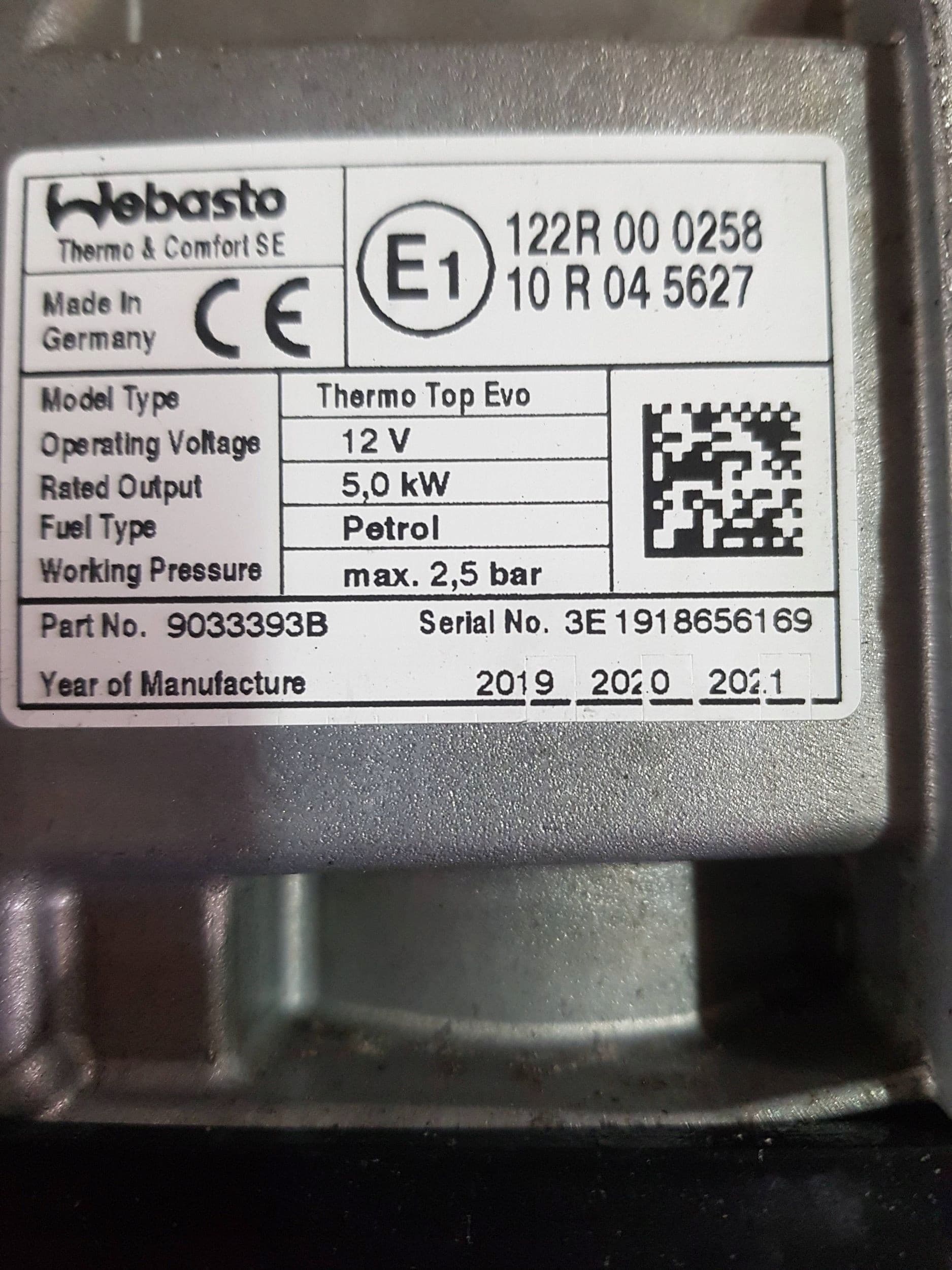 Calefactor estacionamiento (Webasto) Audi A3 S3 8V 5Q0815005AJ usado 9