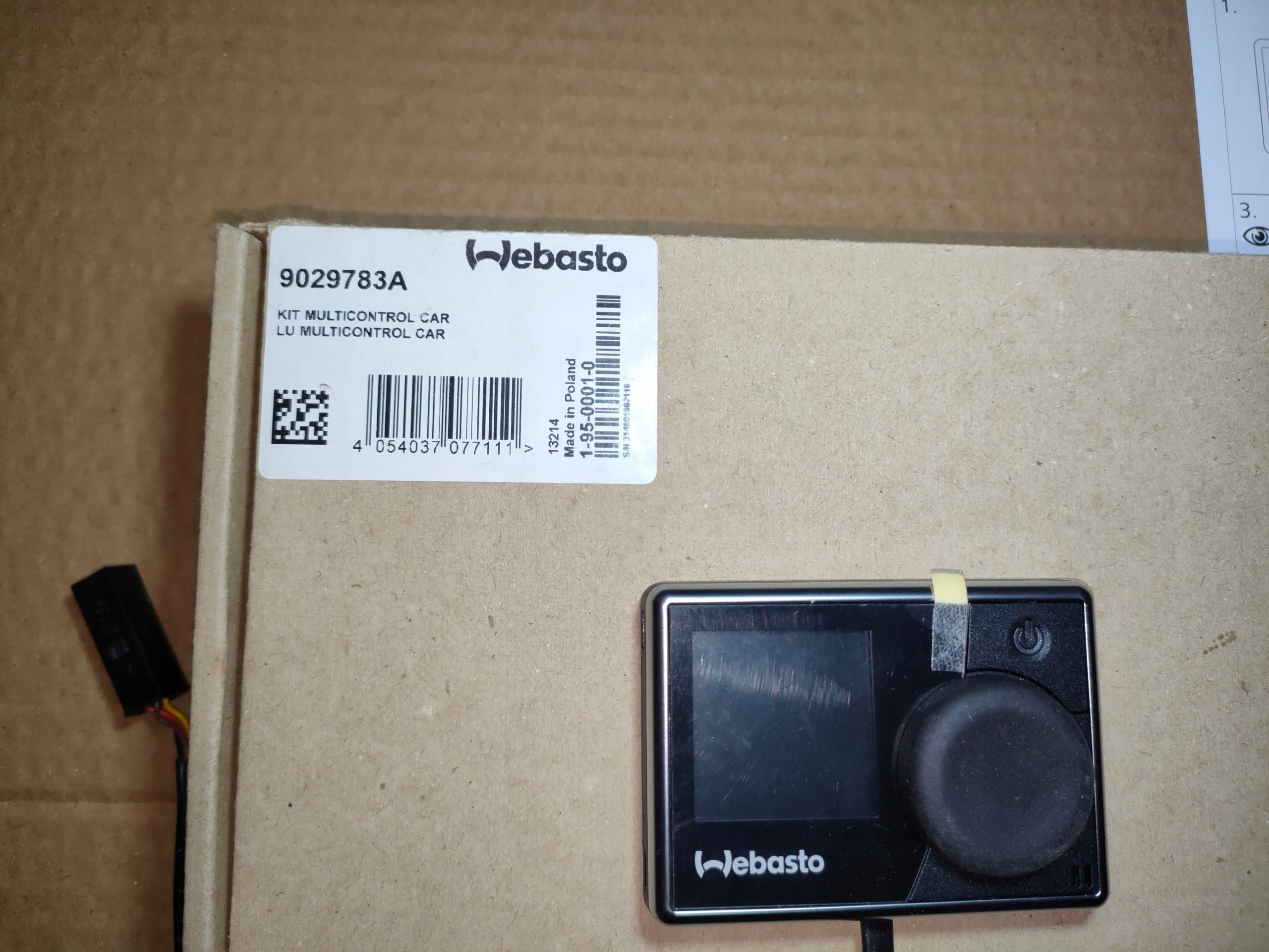 Controlador Webasto Multicontrol 9025931E nuevo 9