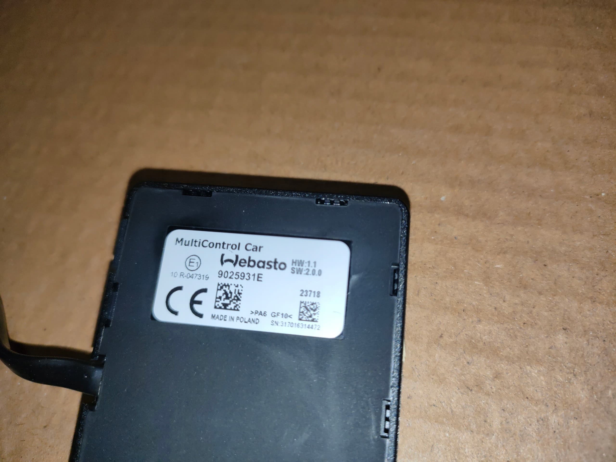 Controlador Webasto Multicontrol 9025931E nuevo 10