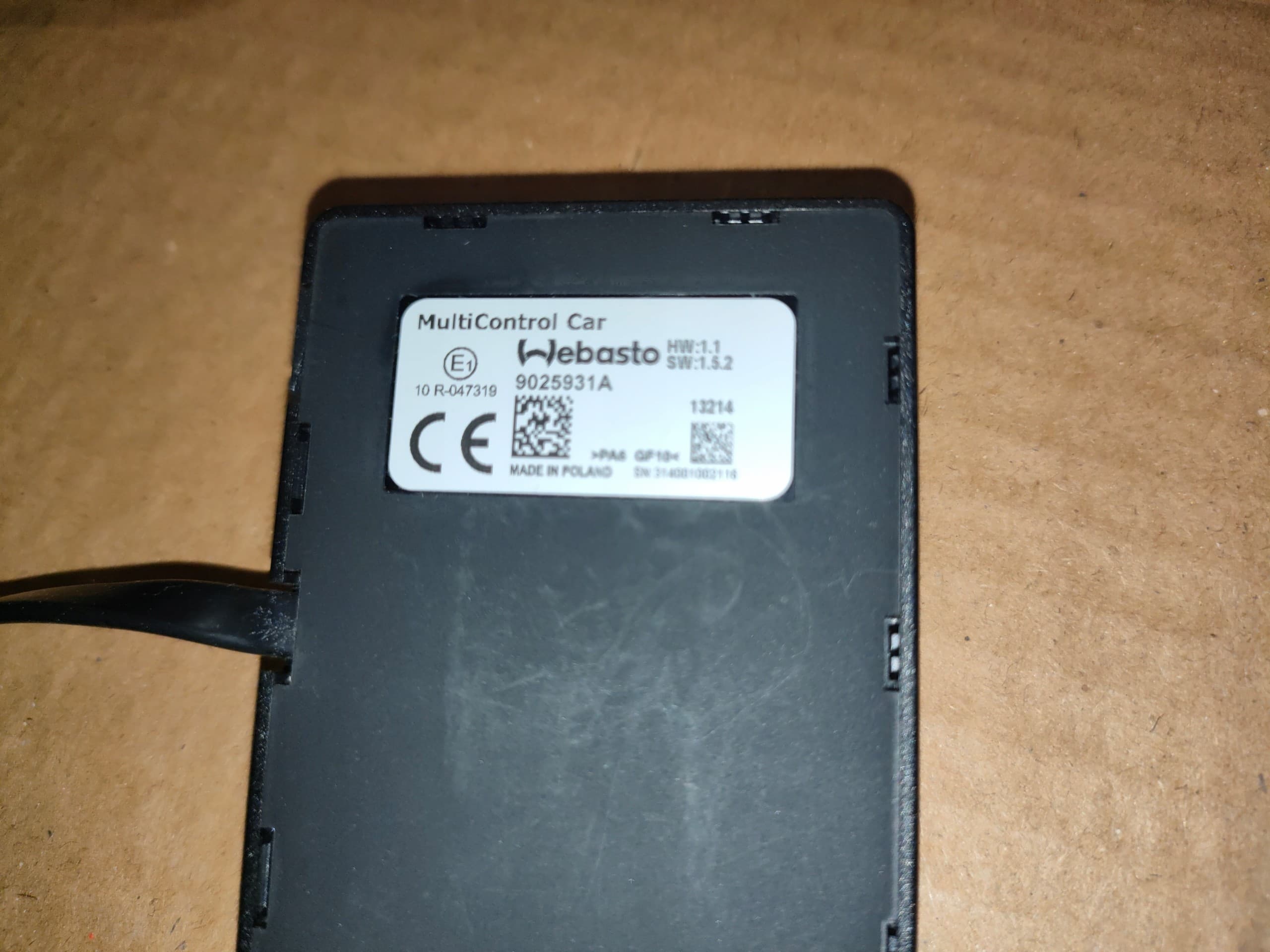 Controlador Webasto Multicontrol 9025931E nuevo 11
