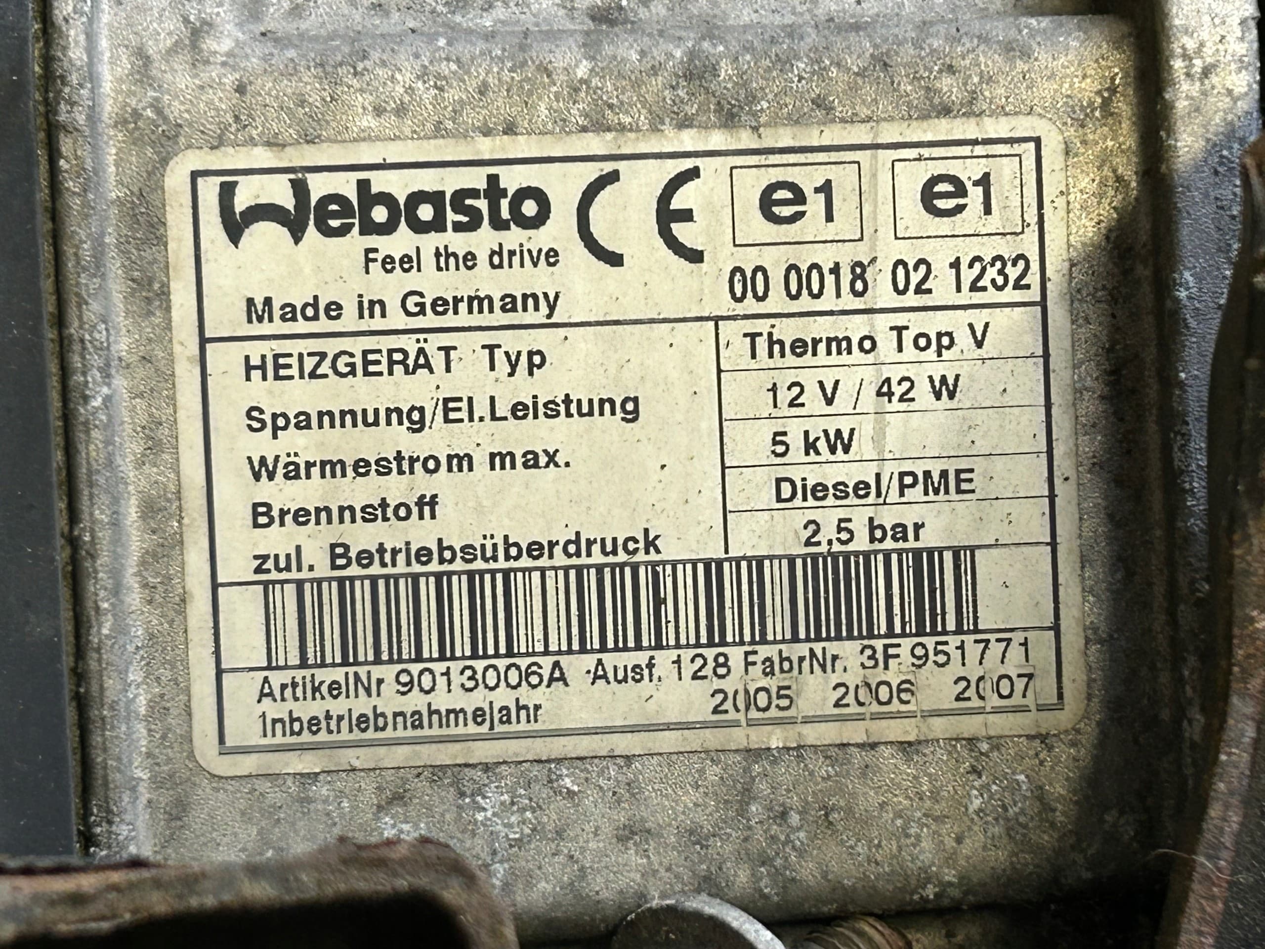 Calefactor Webasto VW Touran 1.9 2.0 TDI 1K0815005FR usado 2