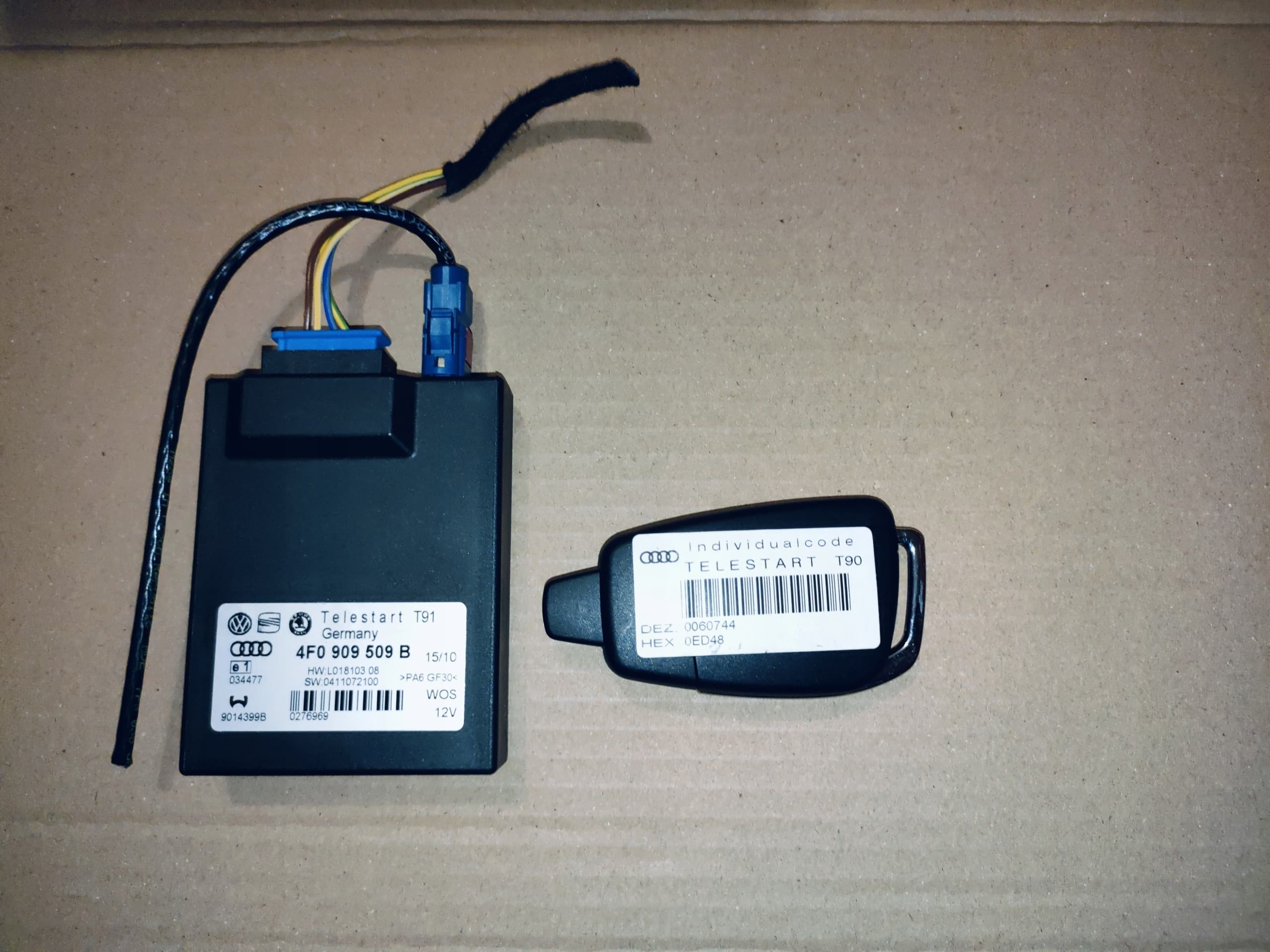 Controlador Webasto Pilot T90 Audi 4F0909509B T91 nuevo 2