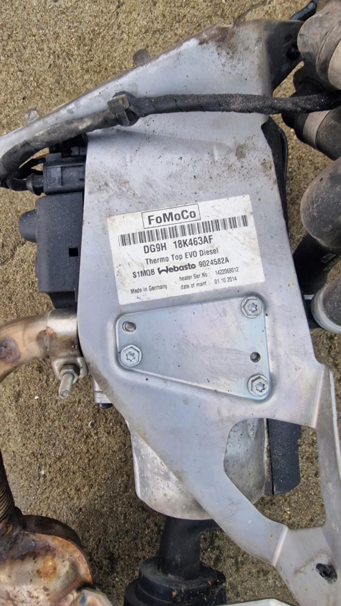 Webasto Ford MK5 DG9H18K463AF usado 4