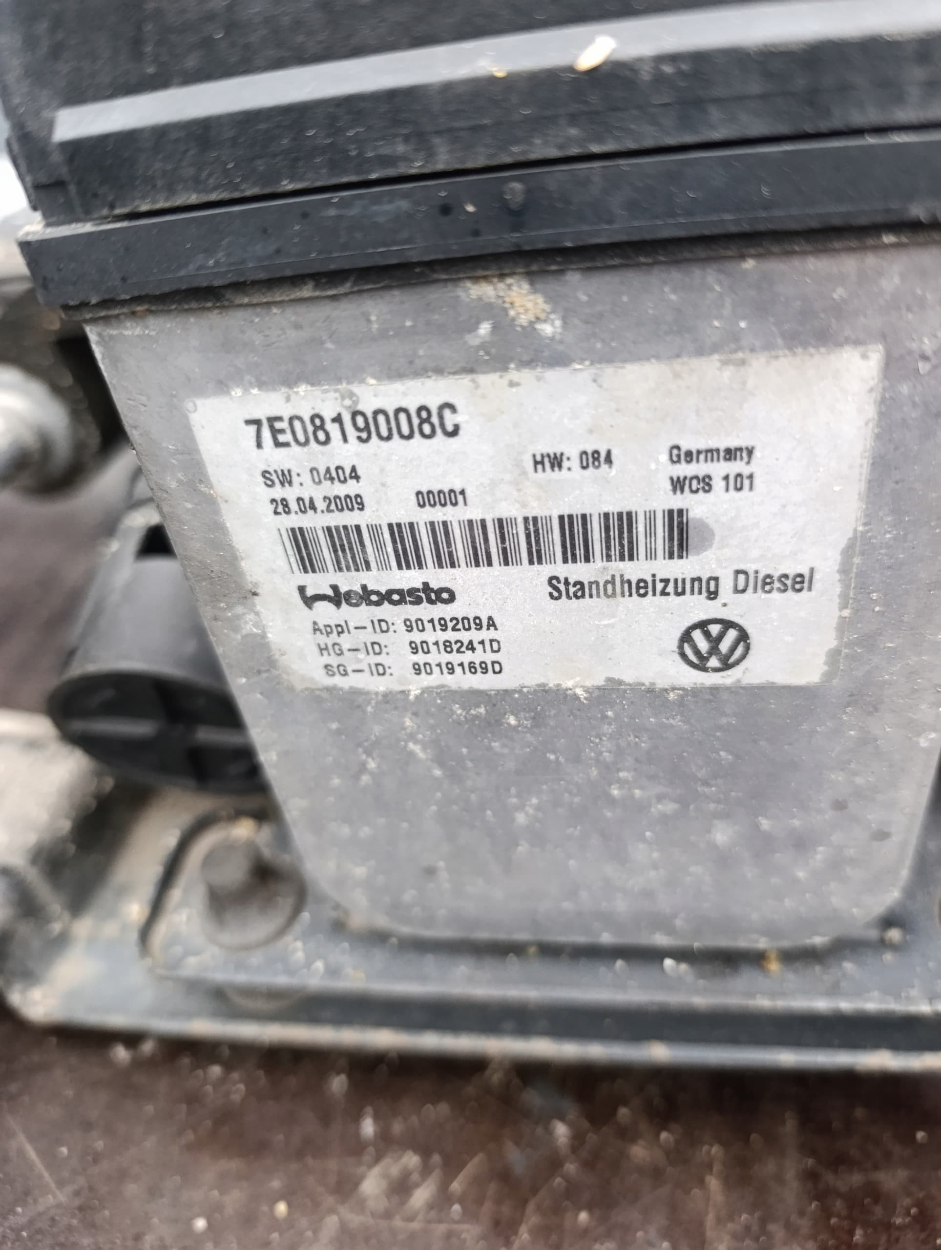 Calefacción estacionaria Webasto VW T5 Lift 7E0819008C usado 3