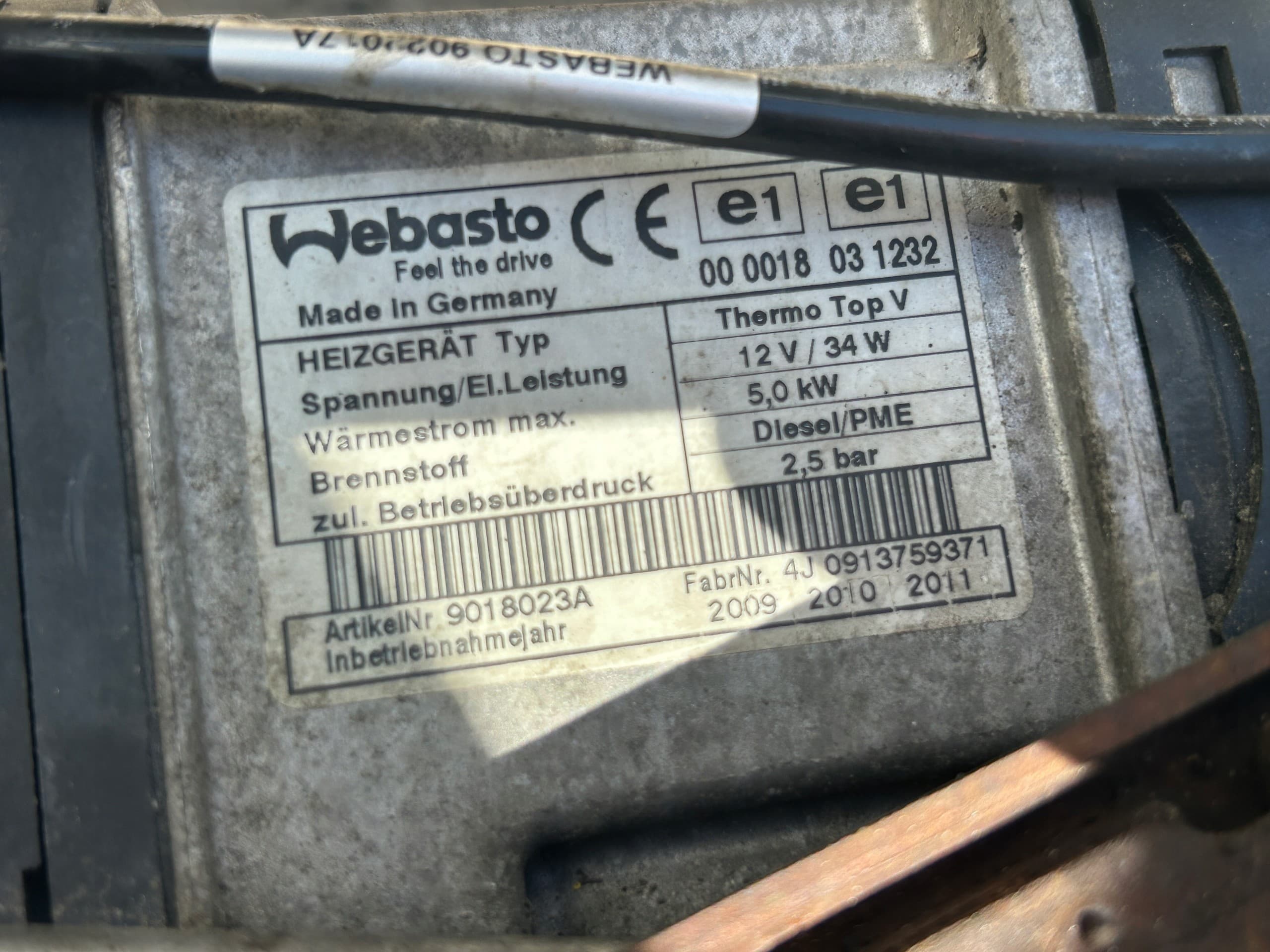 BMW E90 2.0 D Webasto 9195108 usado 3