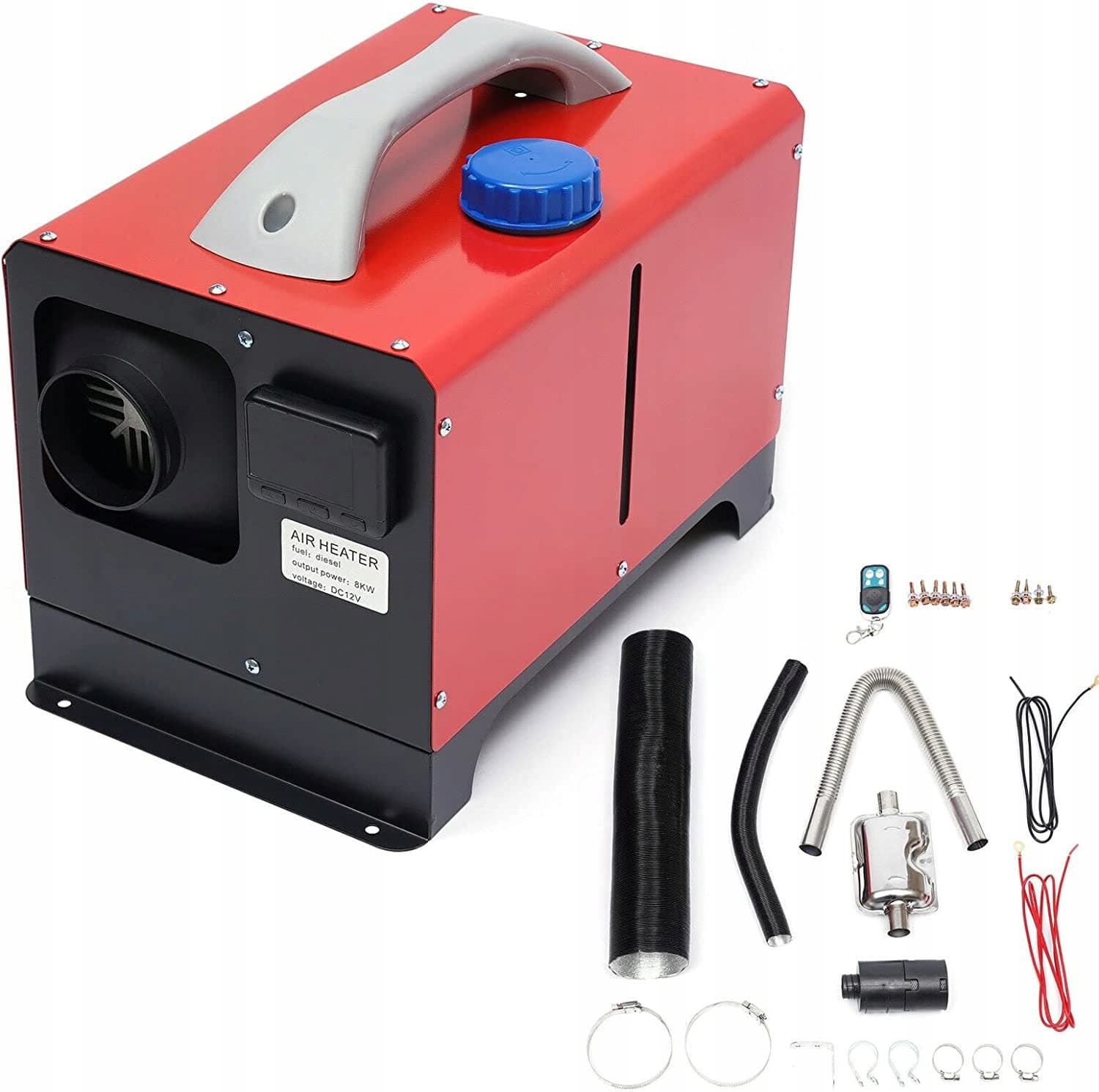 Calefactor diésel estacionario 12V 8 kW con depósito 5L usado 4