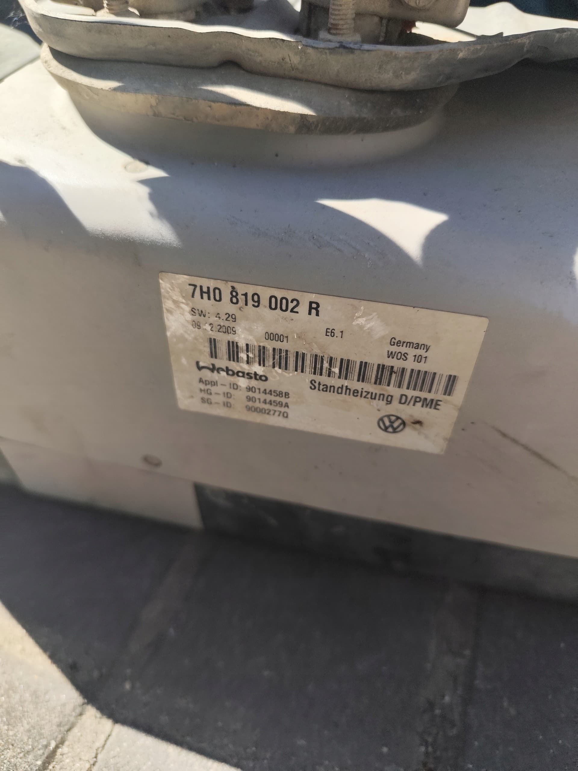 VW T5 Webasto 7H0819002R usado 4