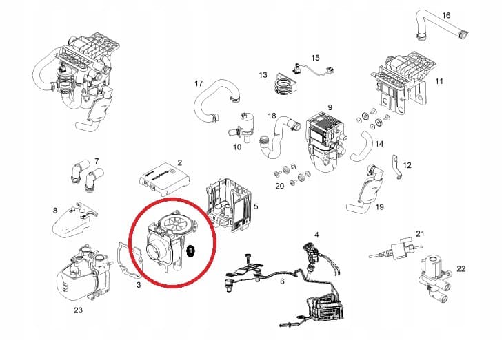 Soplador de motor Hydronic S3 12V nuevo 4
