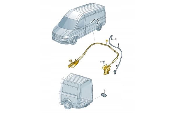 Cabrestante para Rueda de Repuesto VW Crafter nuevo 2