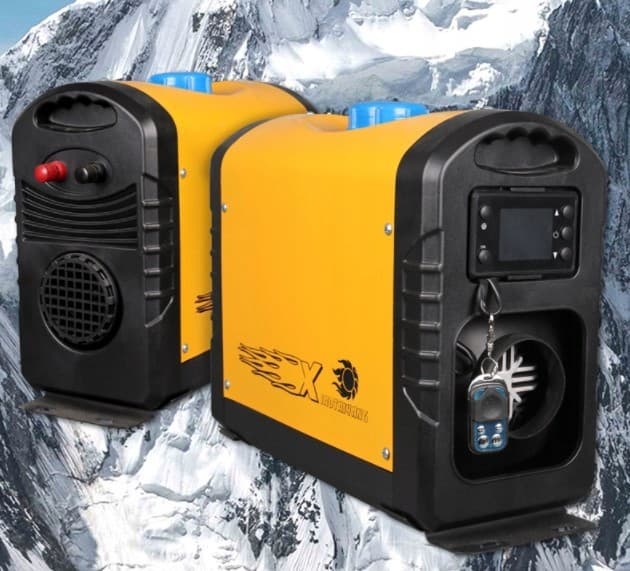 Calefactor estacionario diésel 12V 1kW-5kW - Amarillo/Negro usado 5