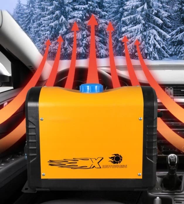 Calefactor estacionario diésel 12V 1kW-5kW - Amarillo/Negro usado 6