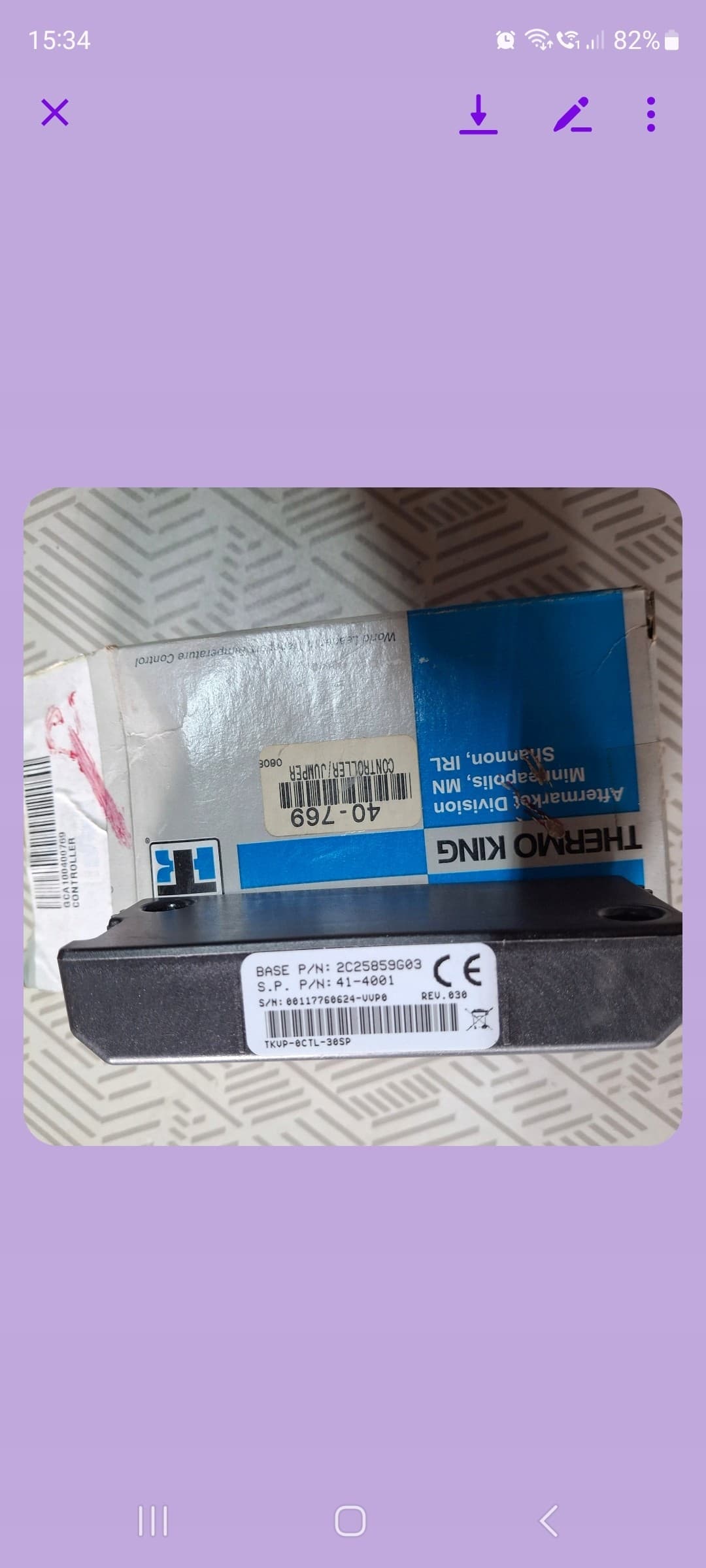 Controlador Thermo King nuevo