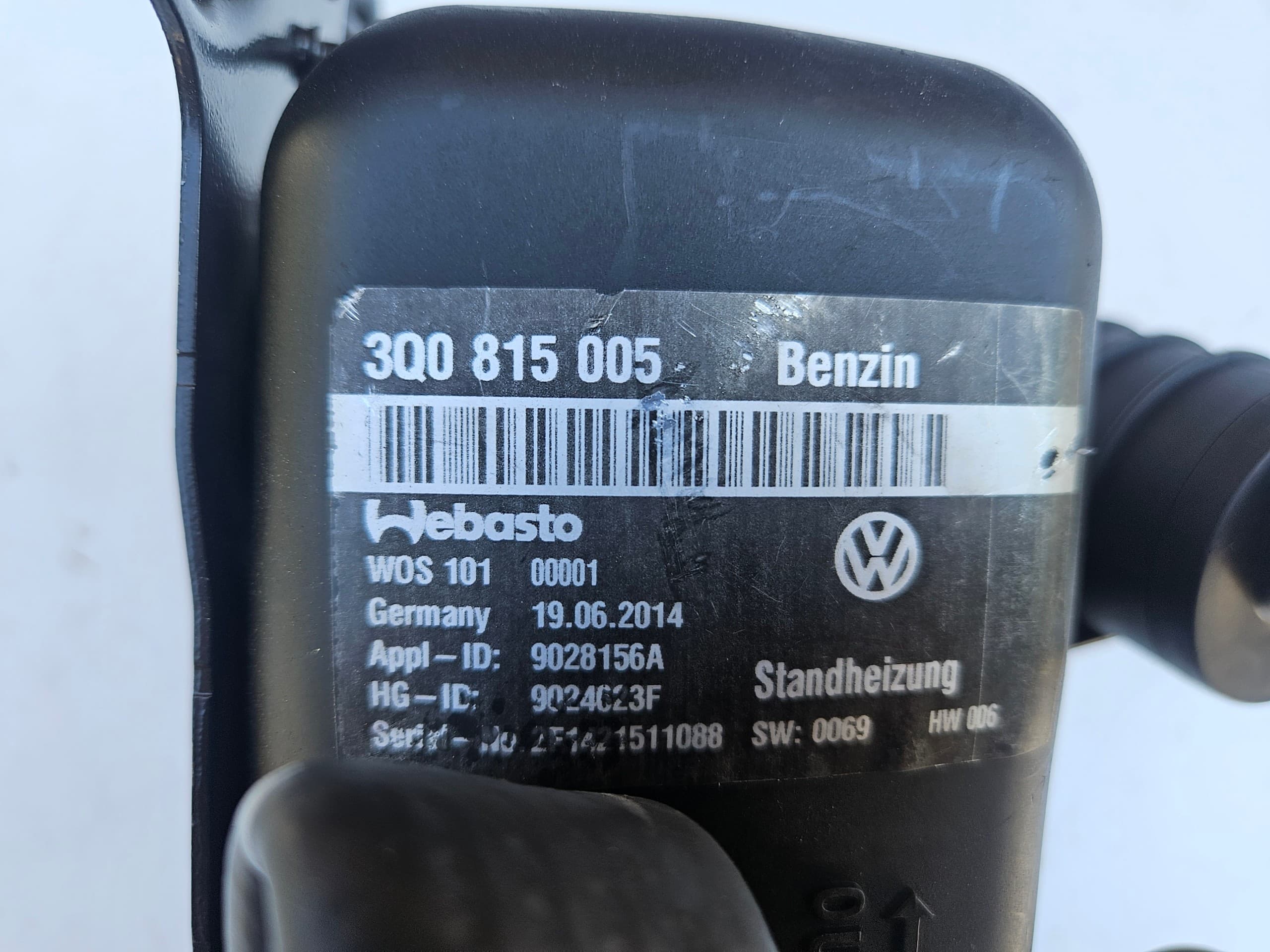Webasto Thermo Top Evo VW Passat B8 Skoda Superb 3Q0815005 reacondicionado 6
