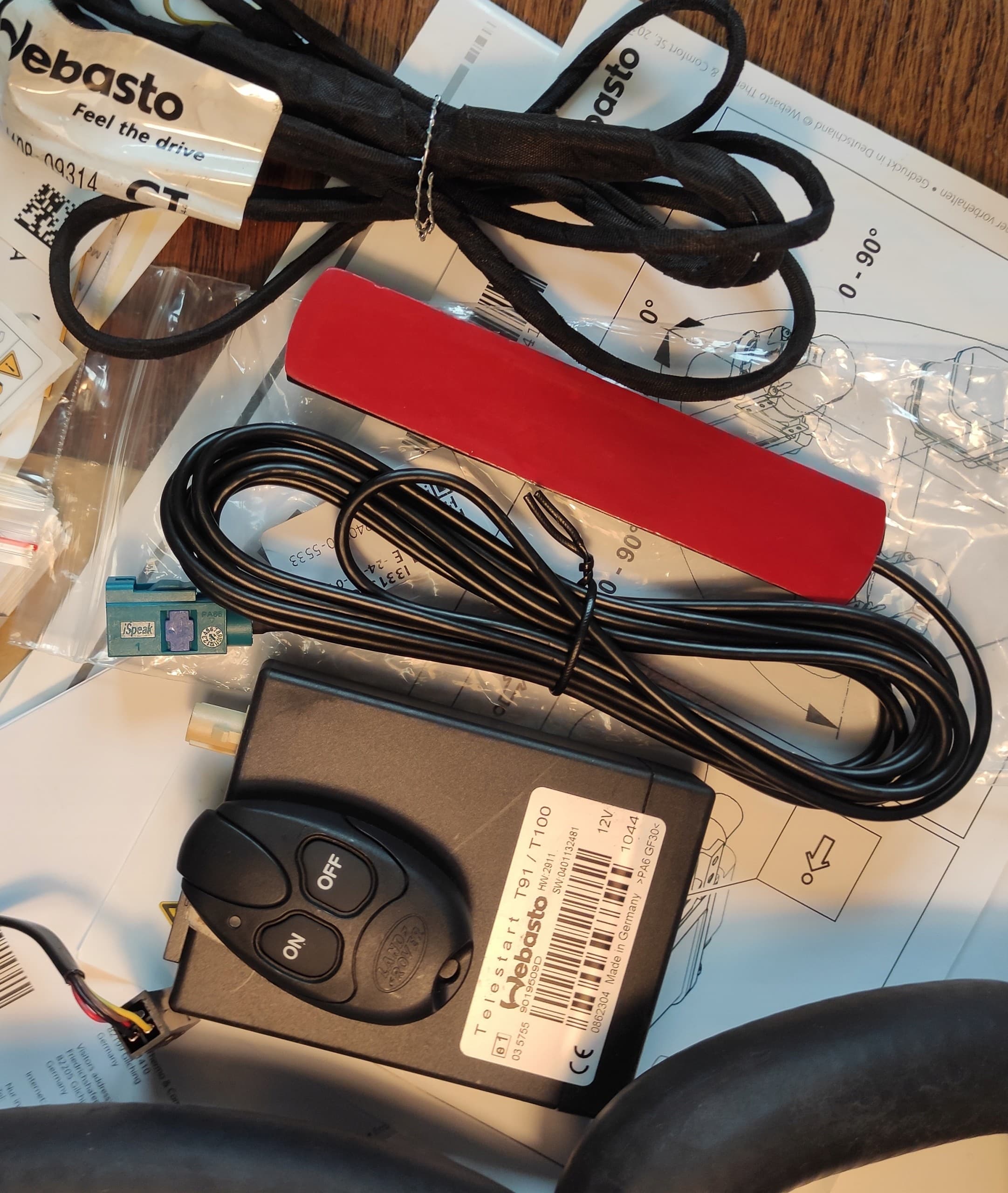 Kit de control remoto Webasto T91 para Audi Q7 4L diésel nuevo 3