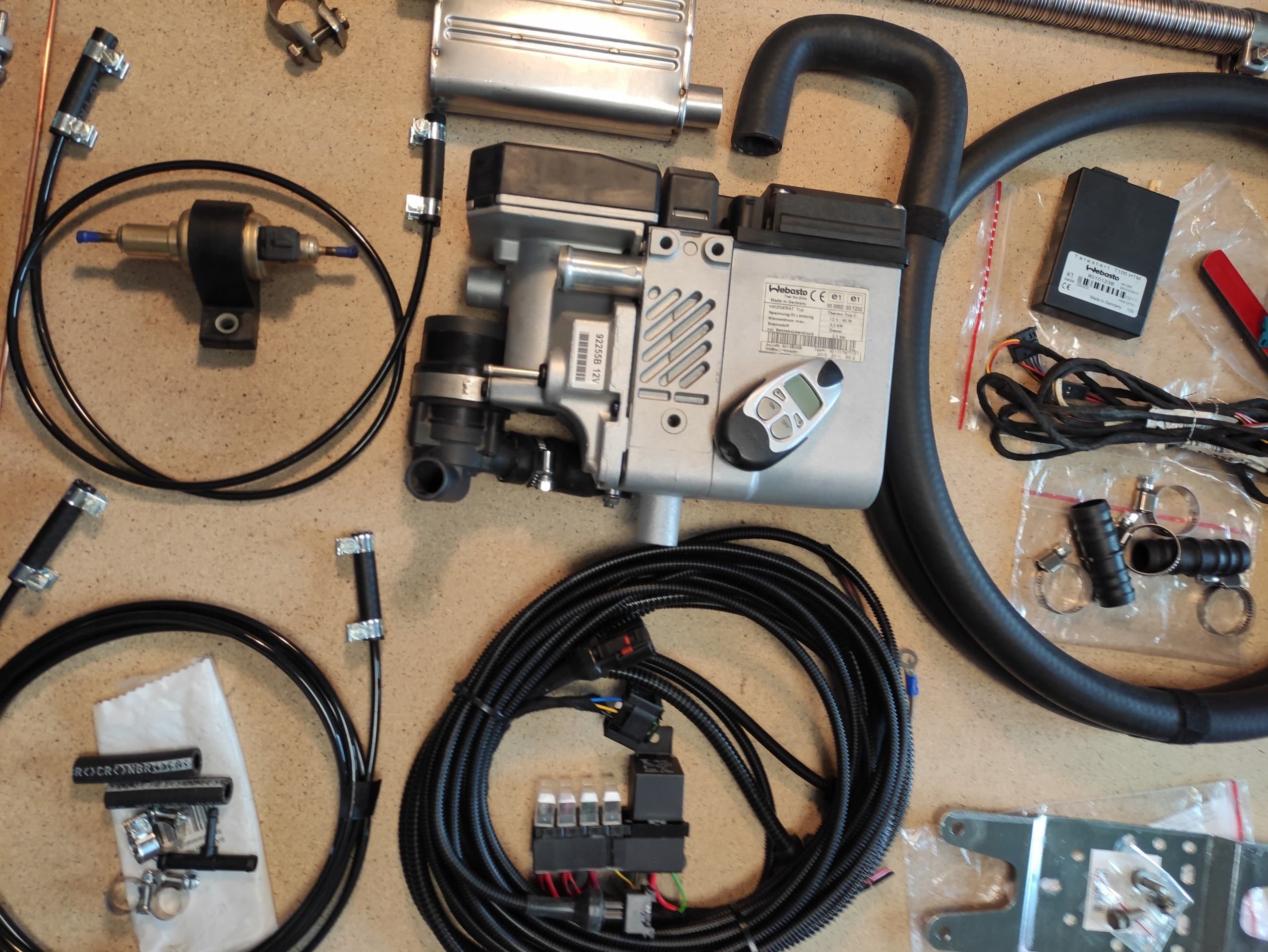 Kit de control remoto Webasto T91 para Audi Q7 4L diésel nuevo 5