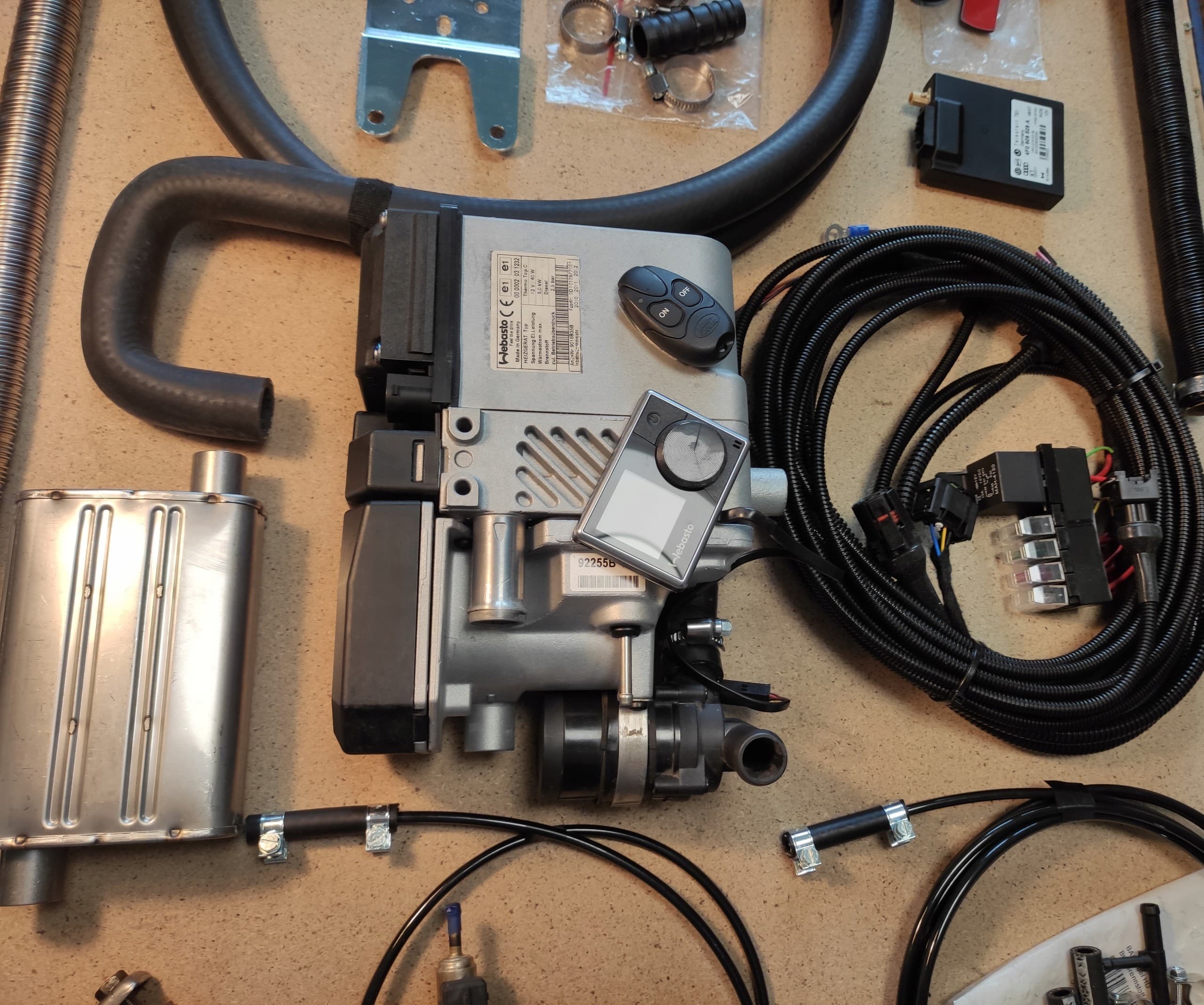 Kit de control remoto Webasto T91 para Audi Q7 4L diésel nuevo 7