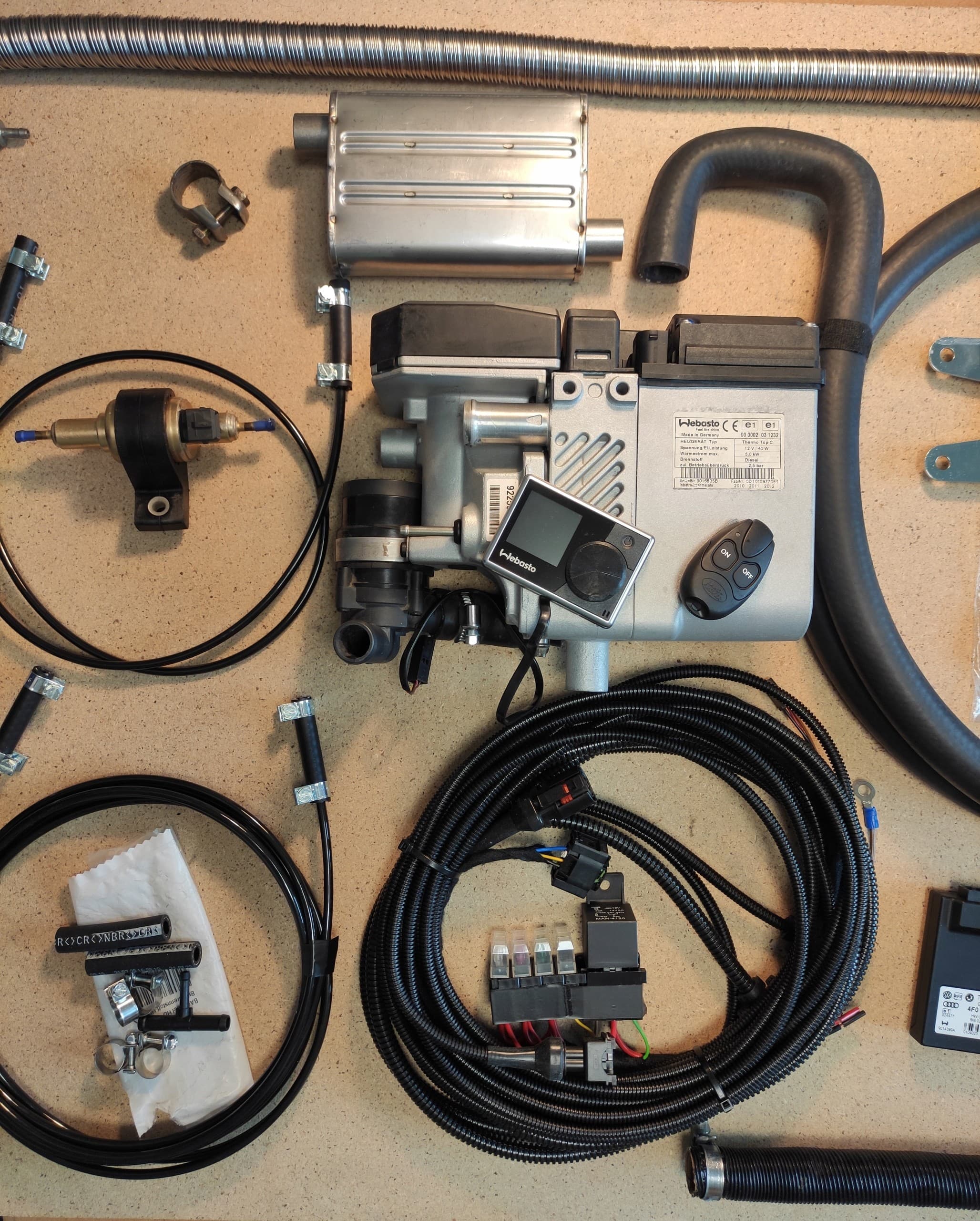 Kit de control remoto Webasto T91 para Audi Q7 4L diésel nuevo 8